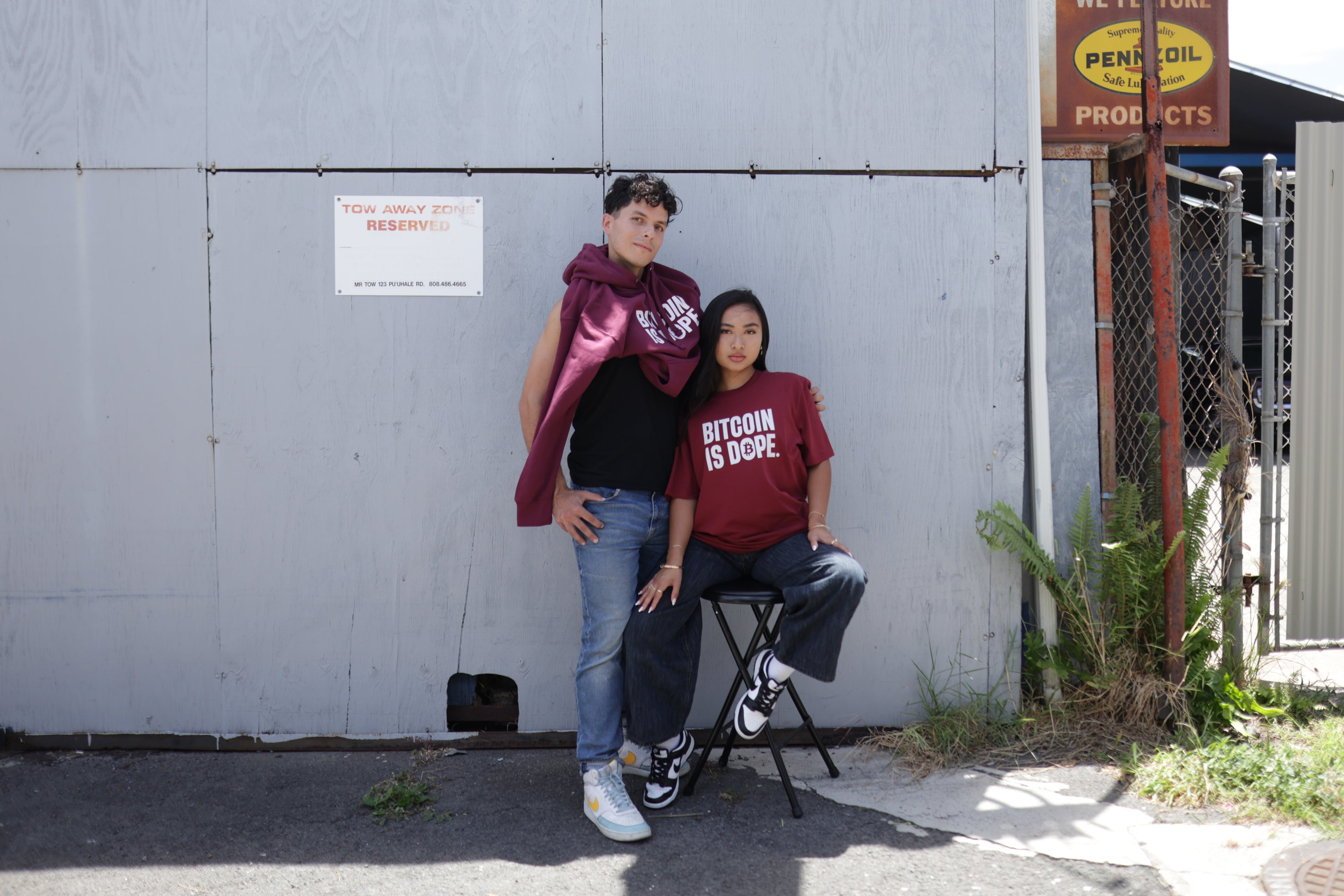 Bitcoin Is Dope Genesis HODLers Premium Hoodie Burgundy Edition