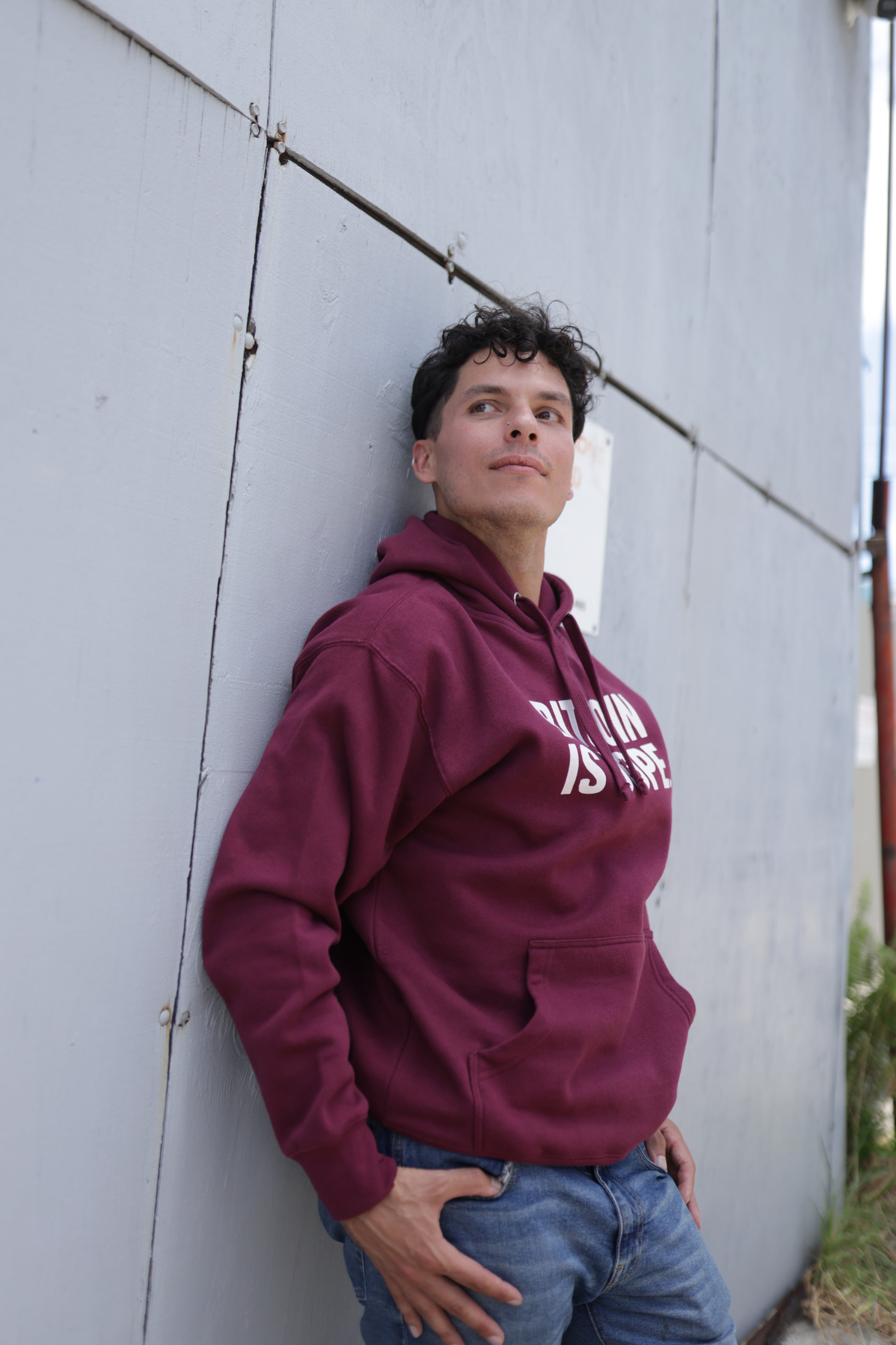 Bitcoin Is Dope Genesis HODLers Premium Hoodie Burgundy Edition