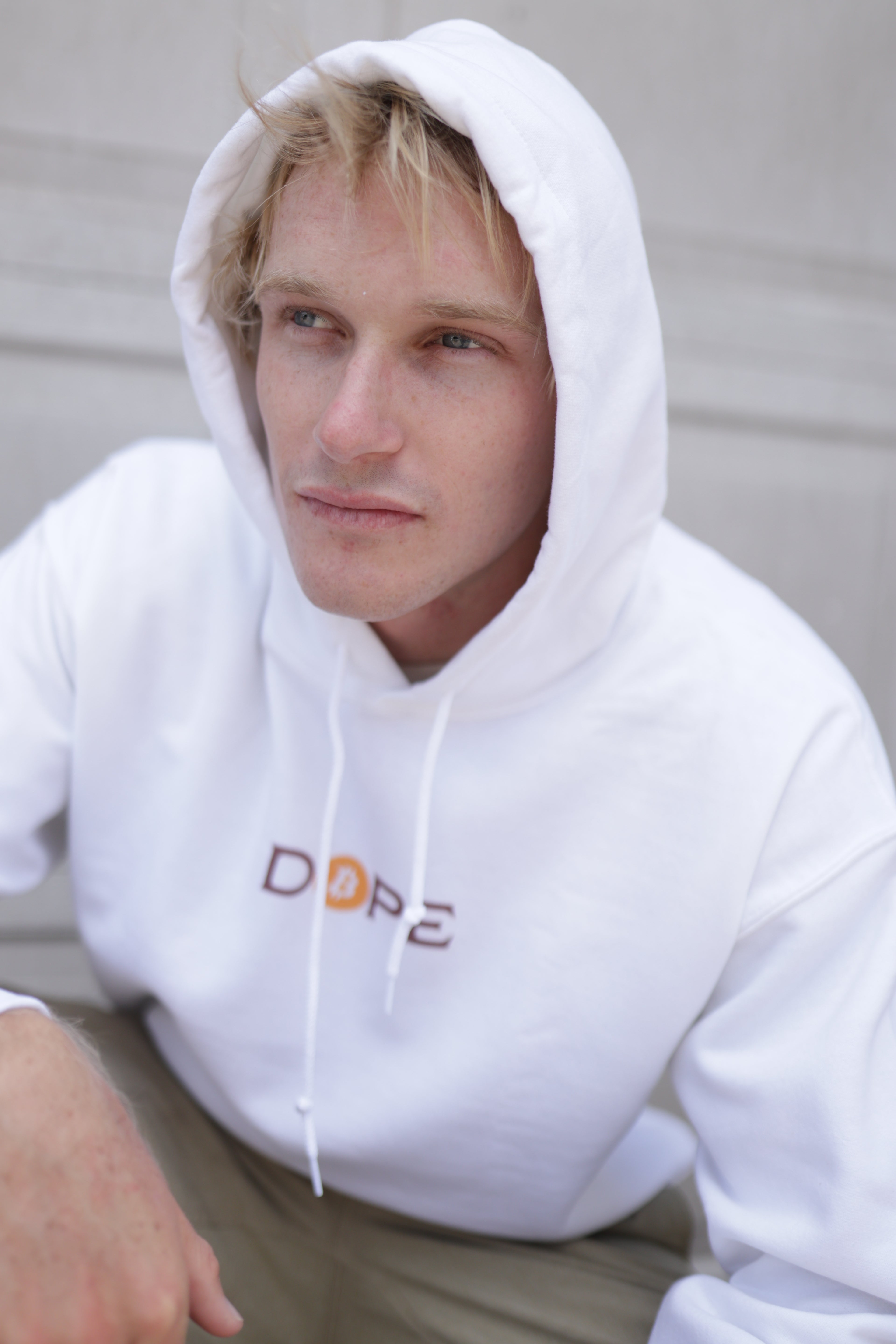 Bitcoin Is Dope D₿pe Genesis Hoodie White Edition