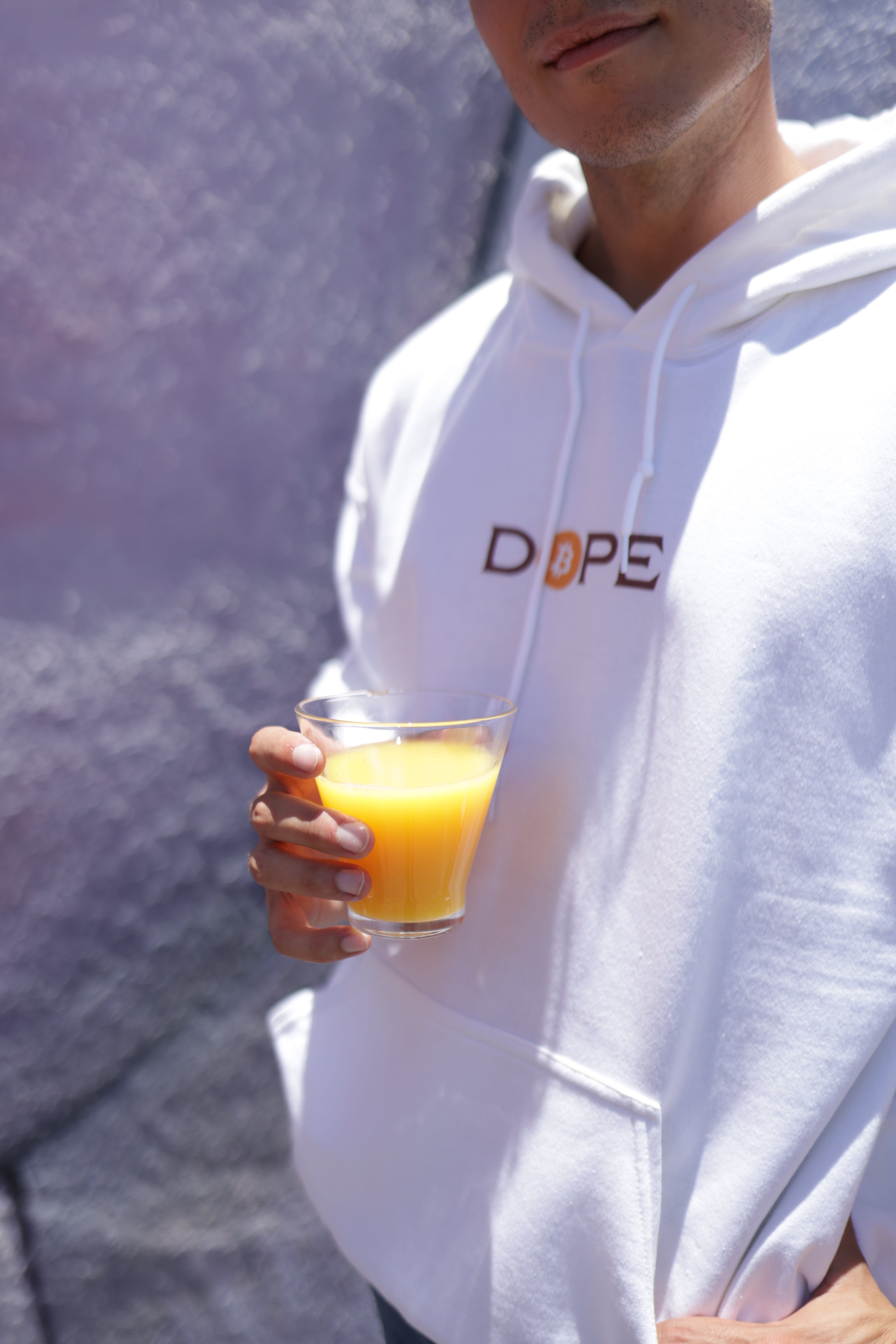 Bitcoin Is Dope D₿pe Genesis Hoodie White Edition