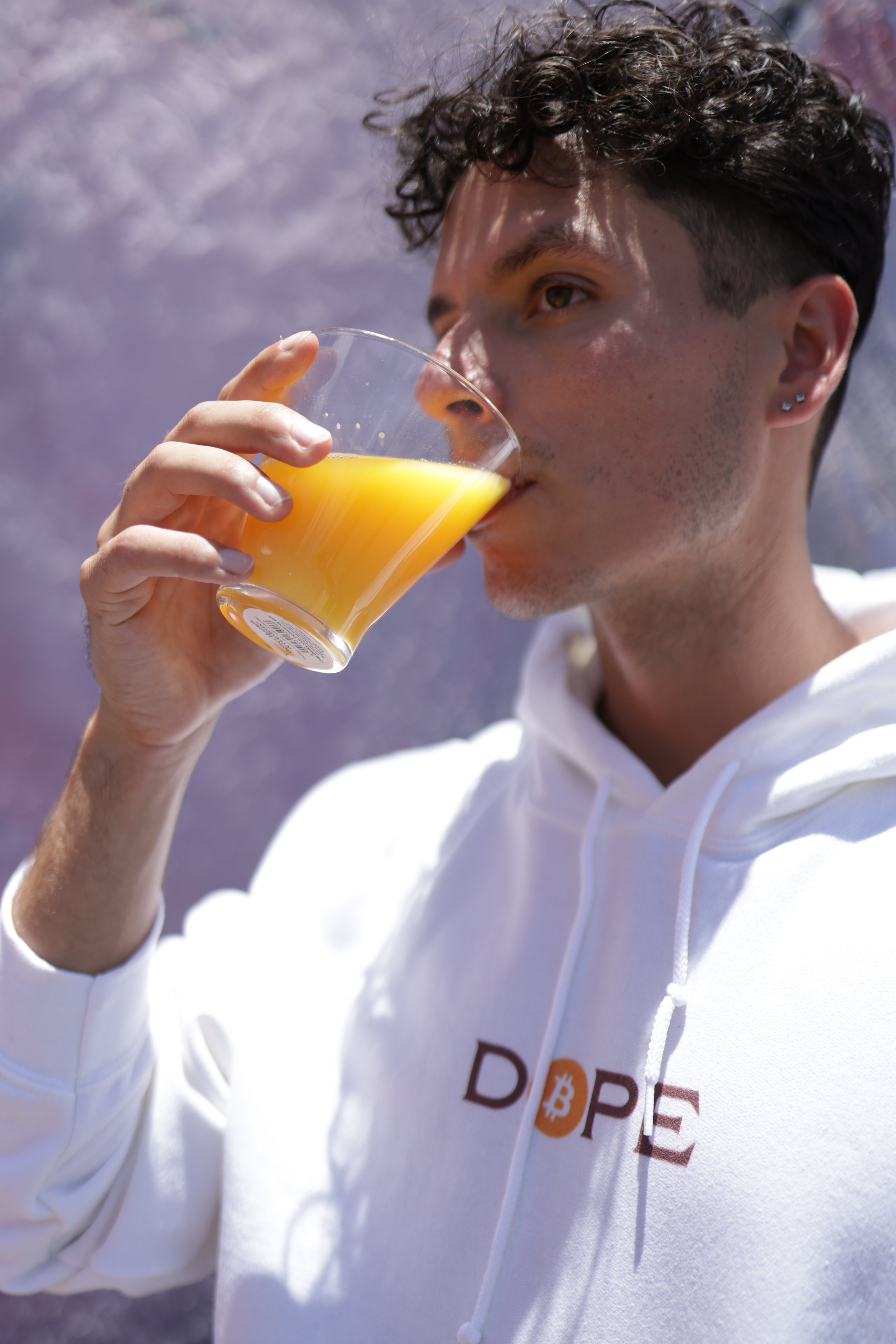 Bitcoin Is Dope D₿pe Genesis Hoodie White Edition