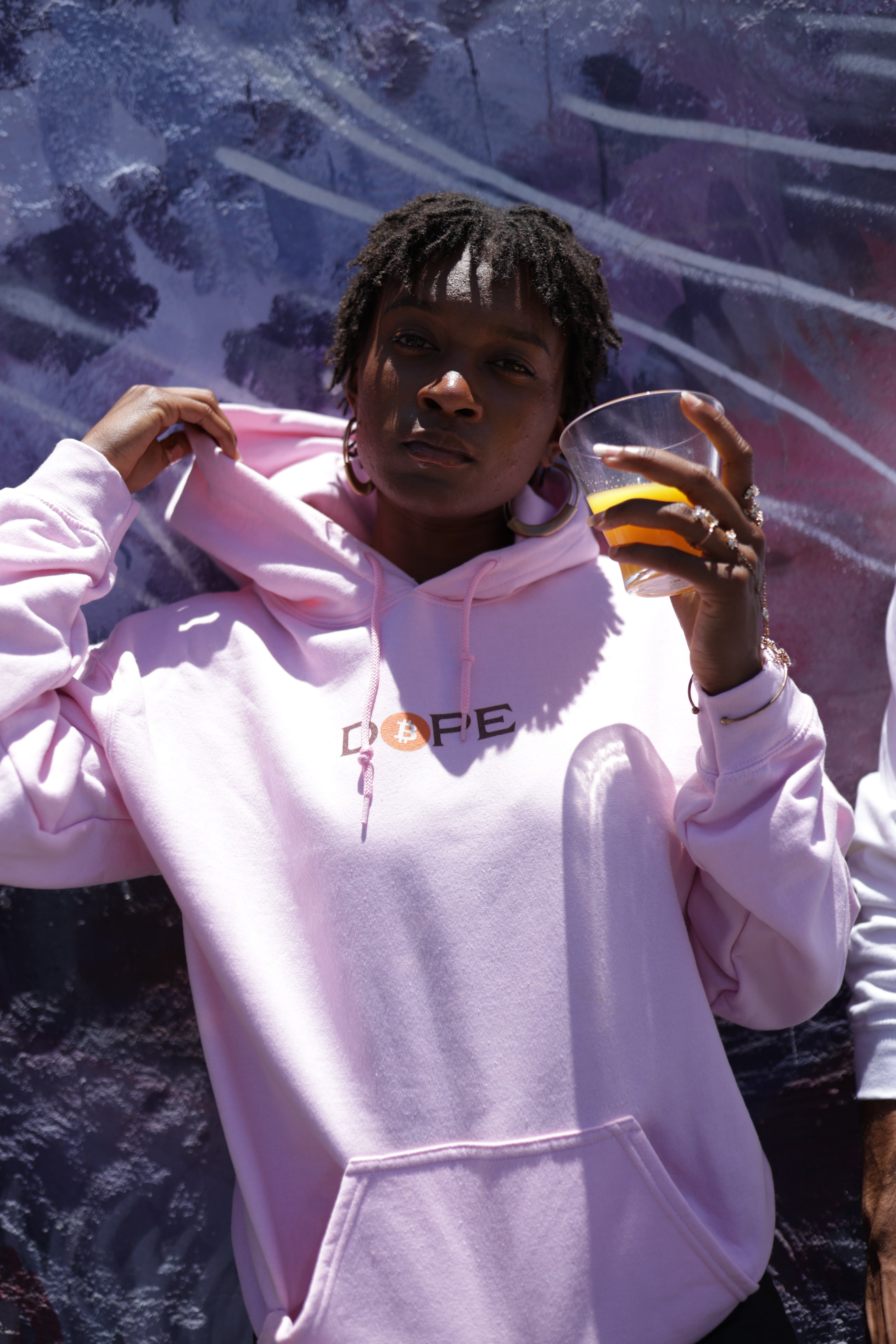 Bitcoin Is Dope D₿pe Genesis Hoodie Light Pink Edition