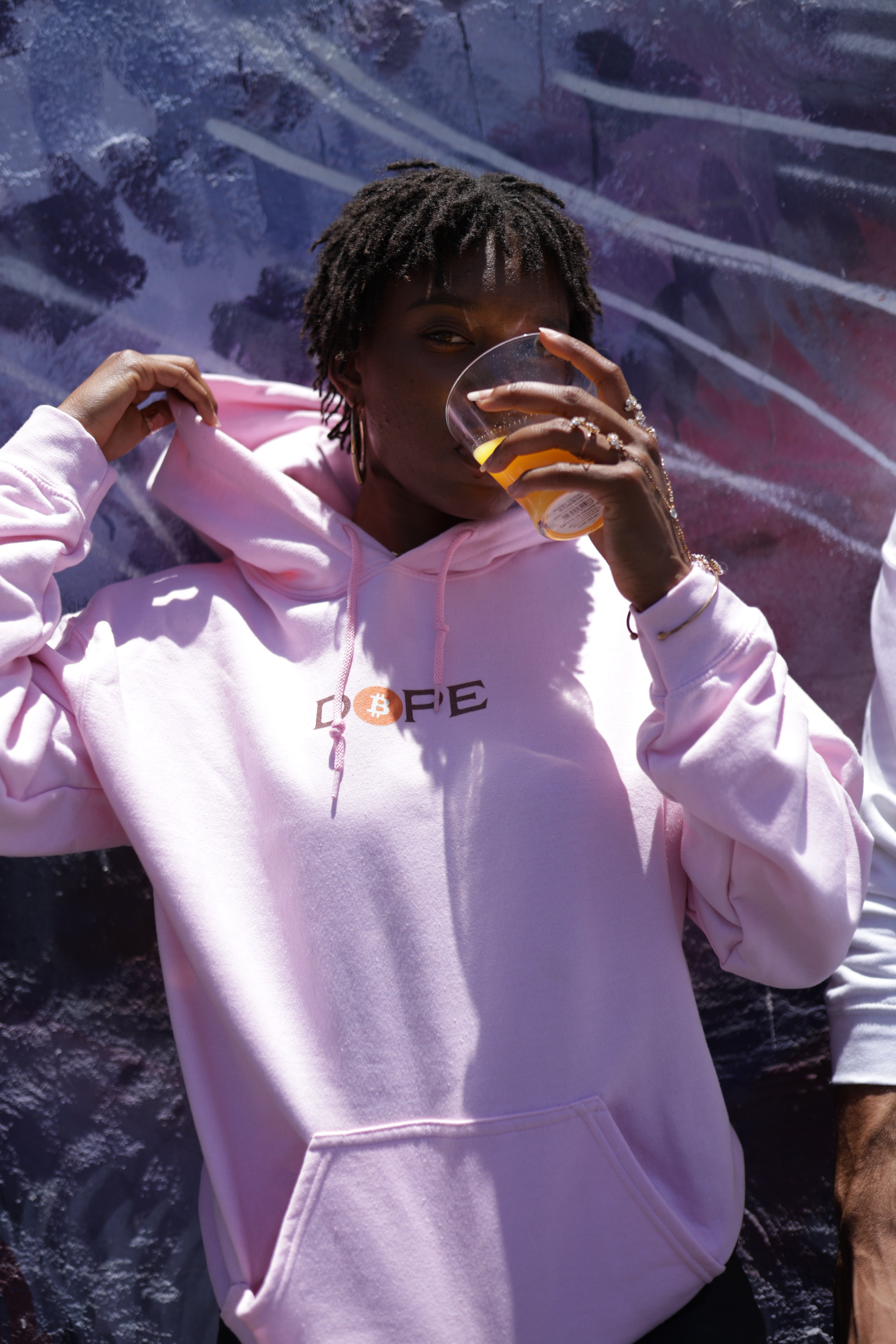 Bitcoin Is Dope D₿pe Genesis Hoodie Light Pink Edition