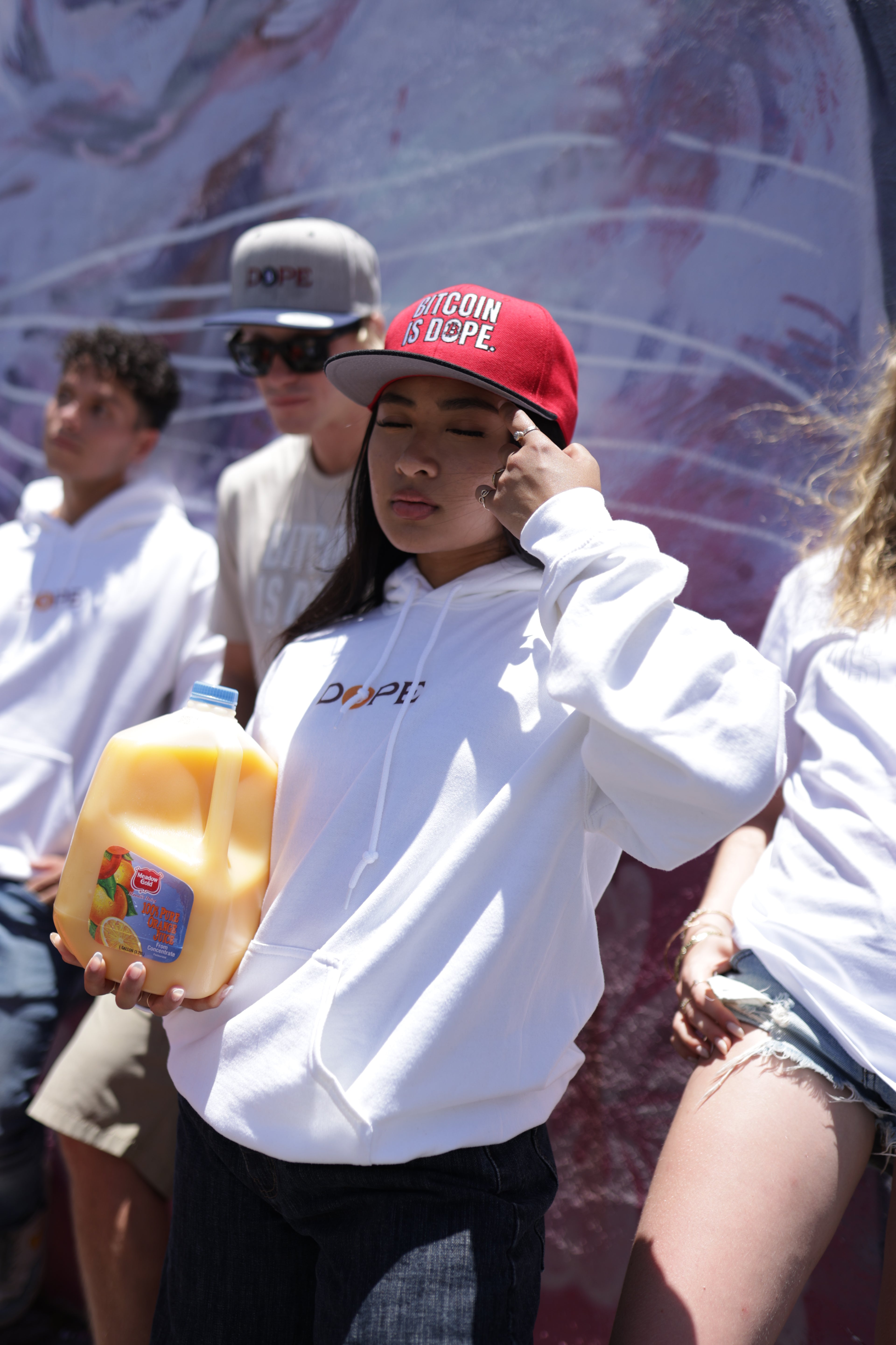 Bitcoin Is Dope D₿pe Genesis Hoodie White Edition
