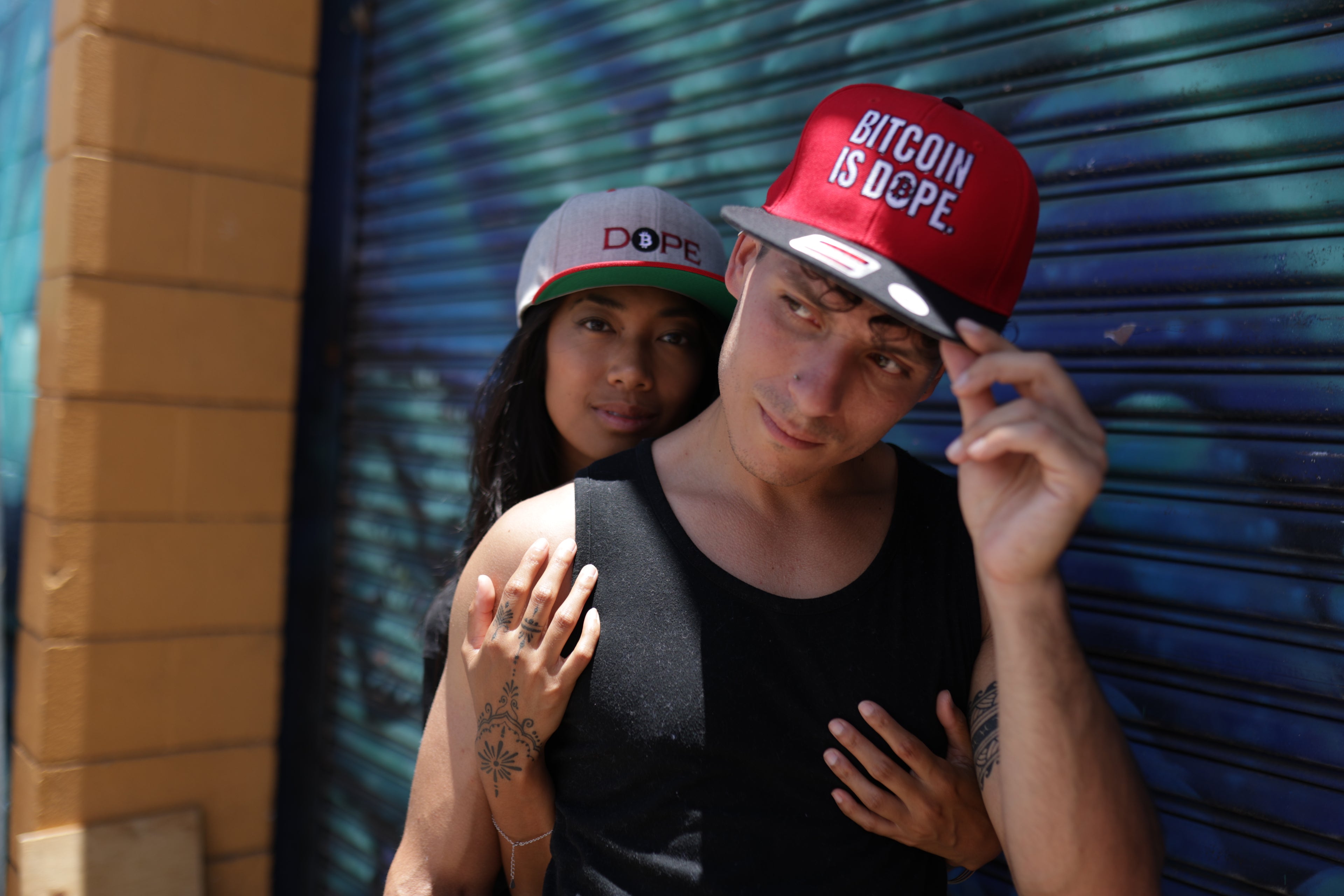 Bitcoin Is Dope Genesis Snapback Hat Red + Black Edition