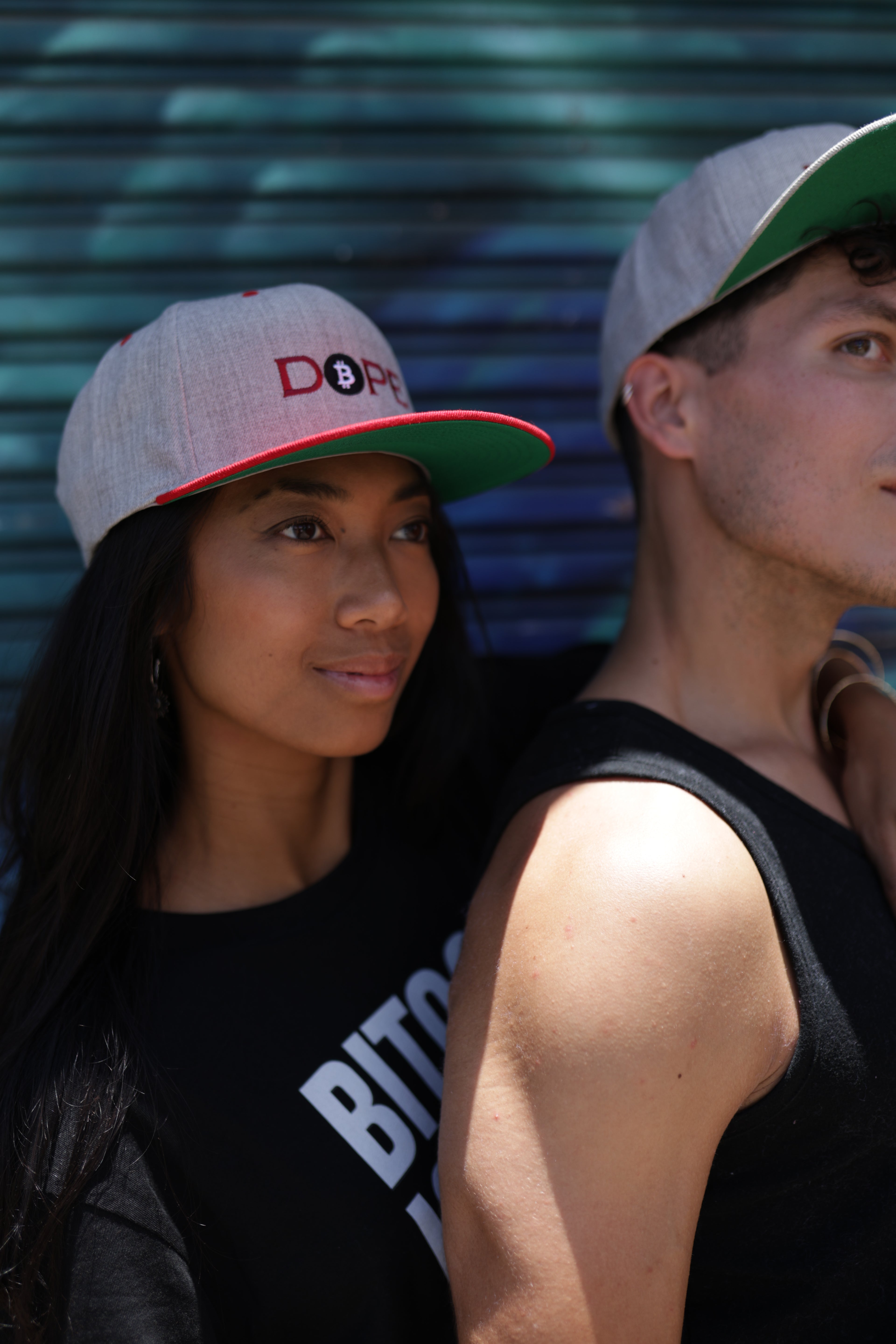 Bitcoin Is Dope D₿pe Genesis Snapback Hat Heathers + Red Edition