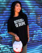 Bitcoin is Dope Genesis Dr₿p Premium Tee Shirt Bitcoin Freedom Black Edition 100% cotton