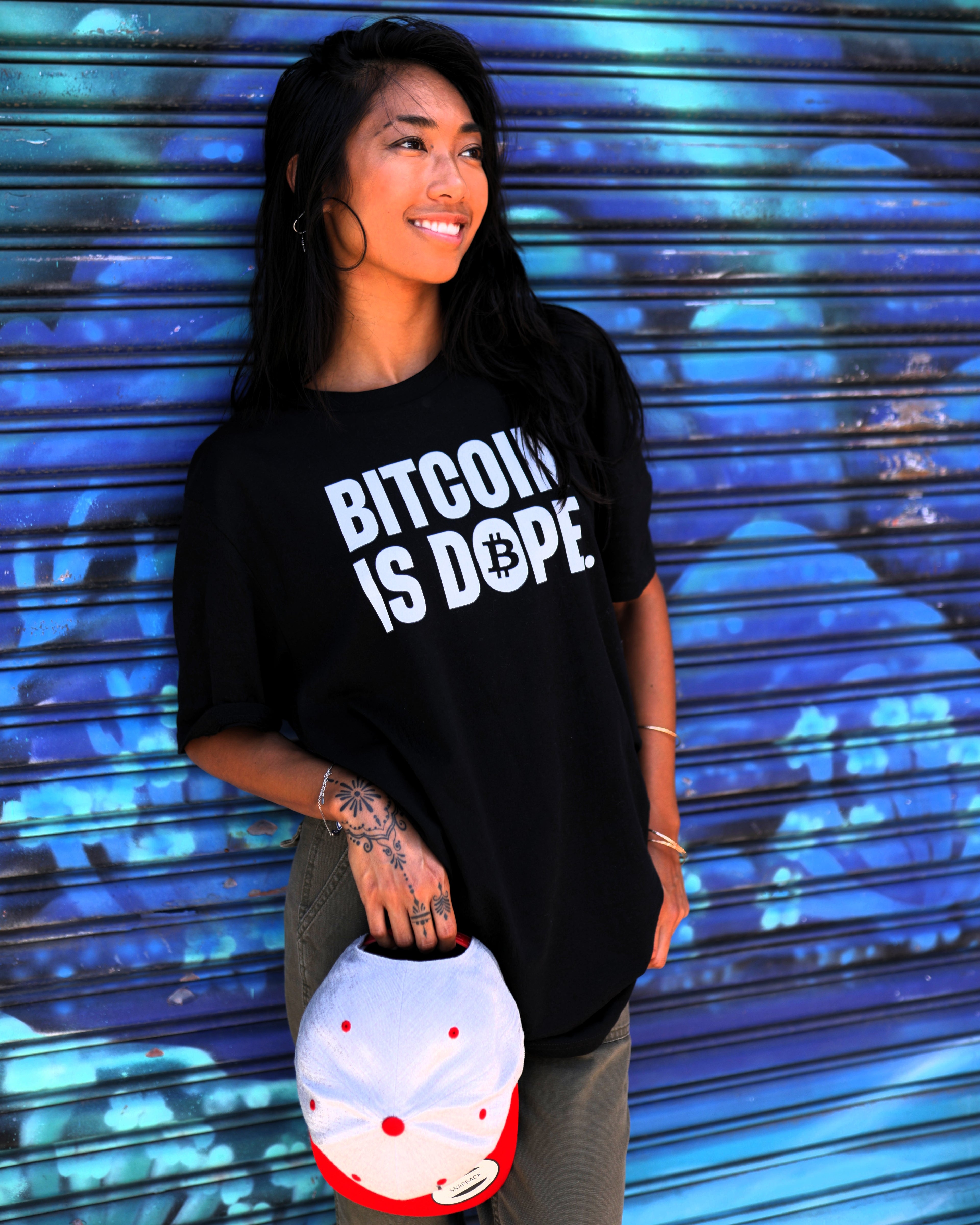Bitcoin is Dope Genesis Dr₿p Premium Tee Shirt Bitcoin Freedom Black Edition 100% cotton