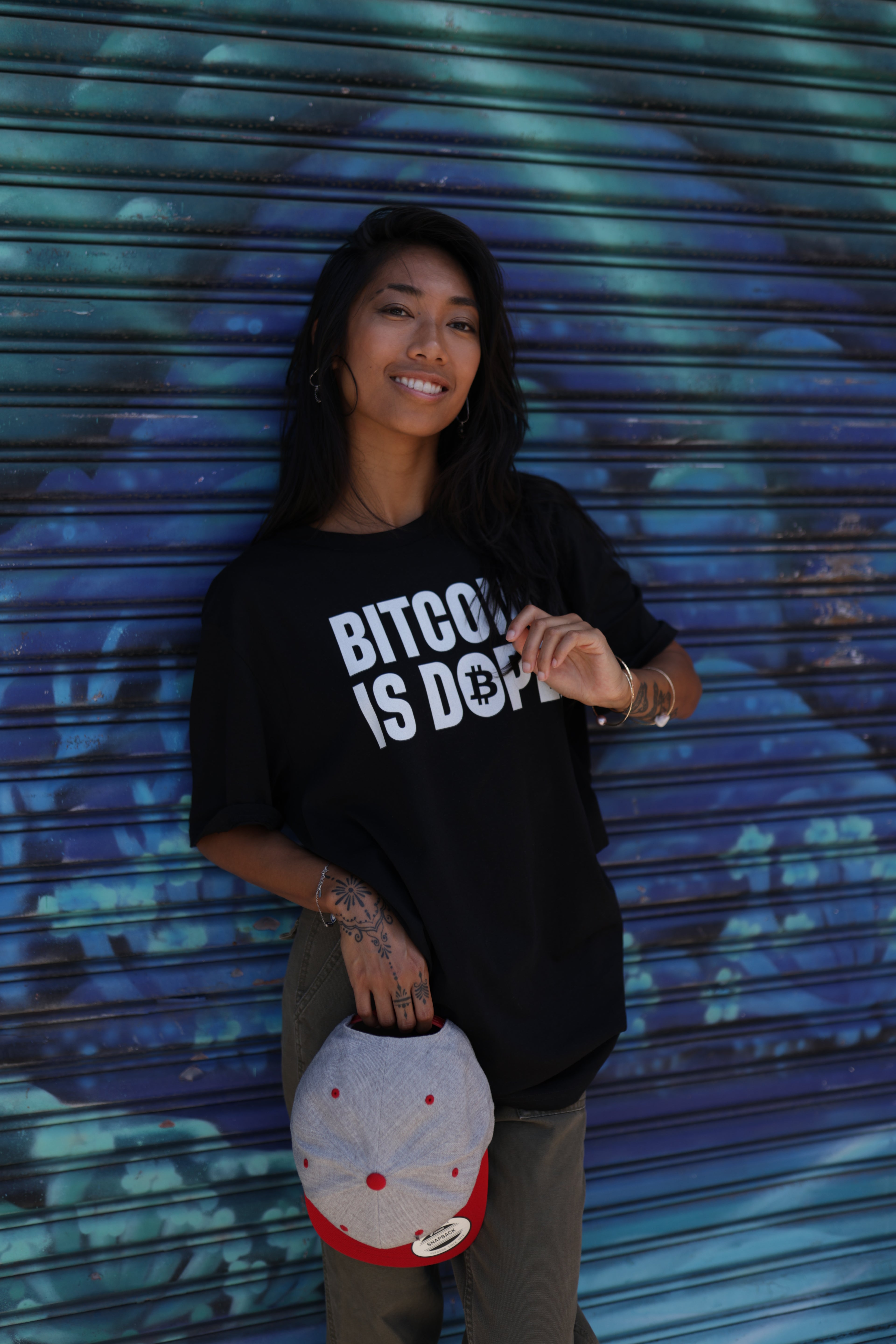 Bitcoin Is Dope D₿pe Genesis Snapback Hat Heathers + Red Edition