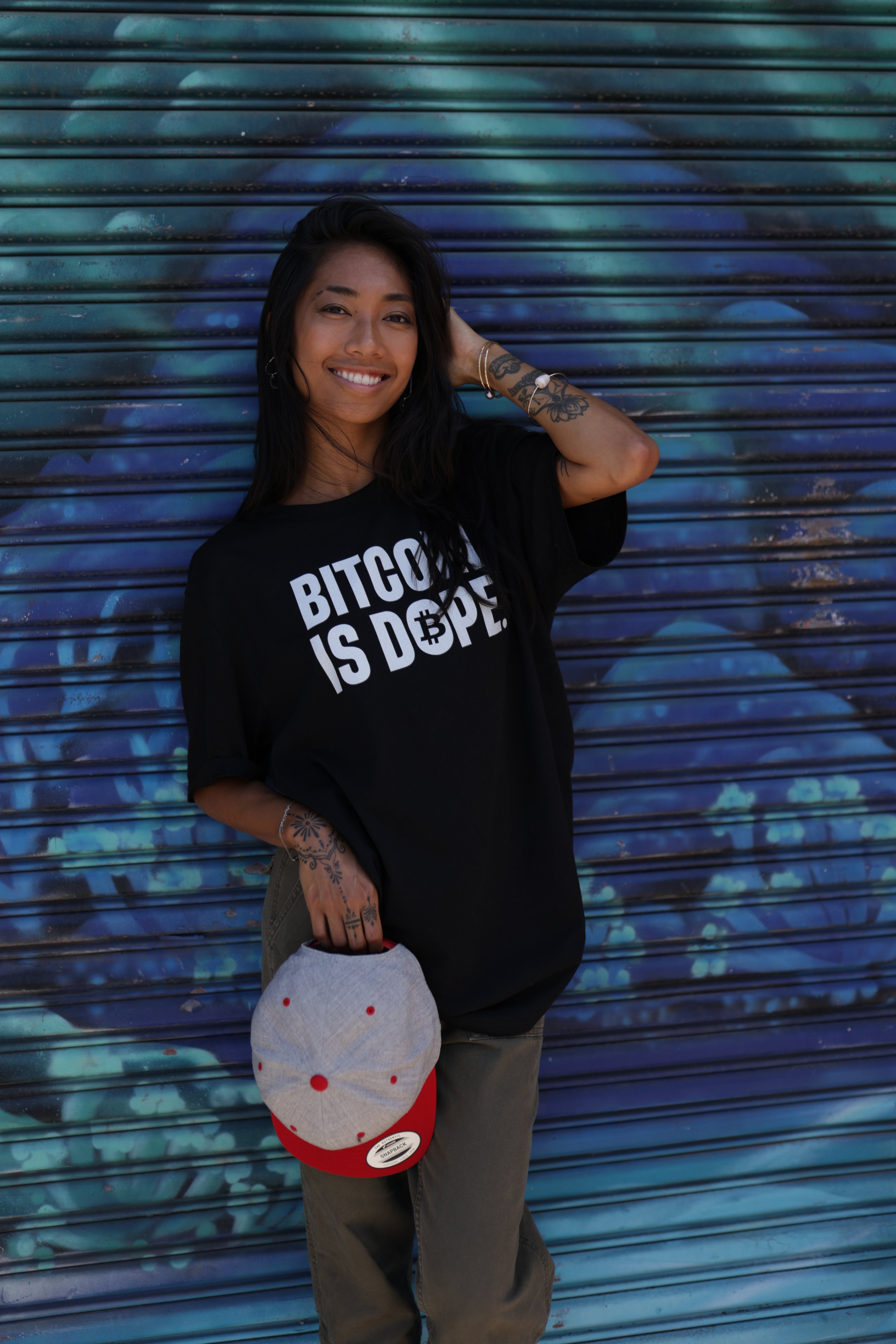 Bitcoin Is Dope D₿pe Genesis Snapback Hat Heathers + Red Edition