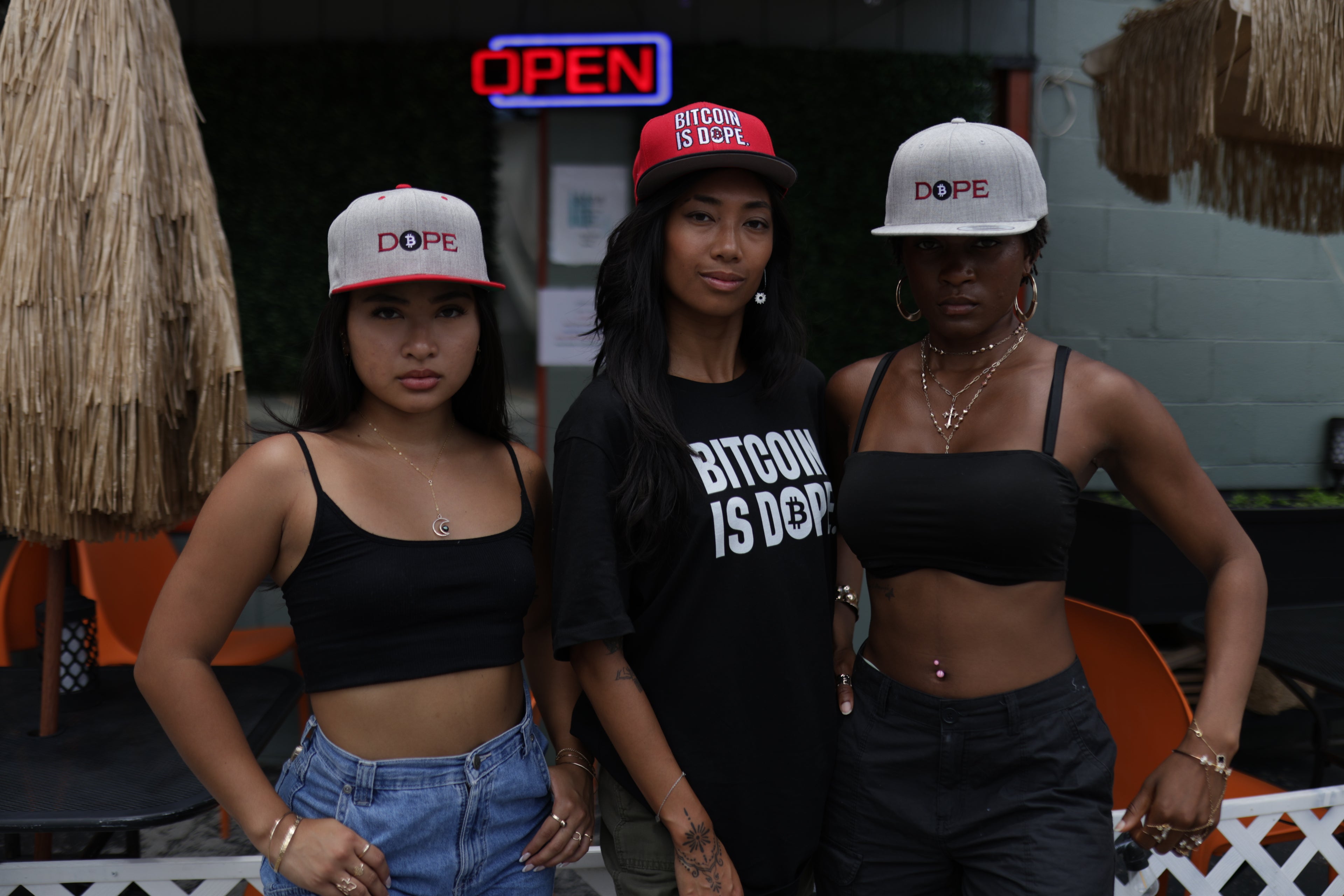 Bitcoin Is Dope D₿pe Genesis Snapback Hat Heathers + Red Edition