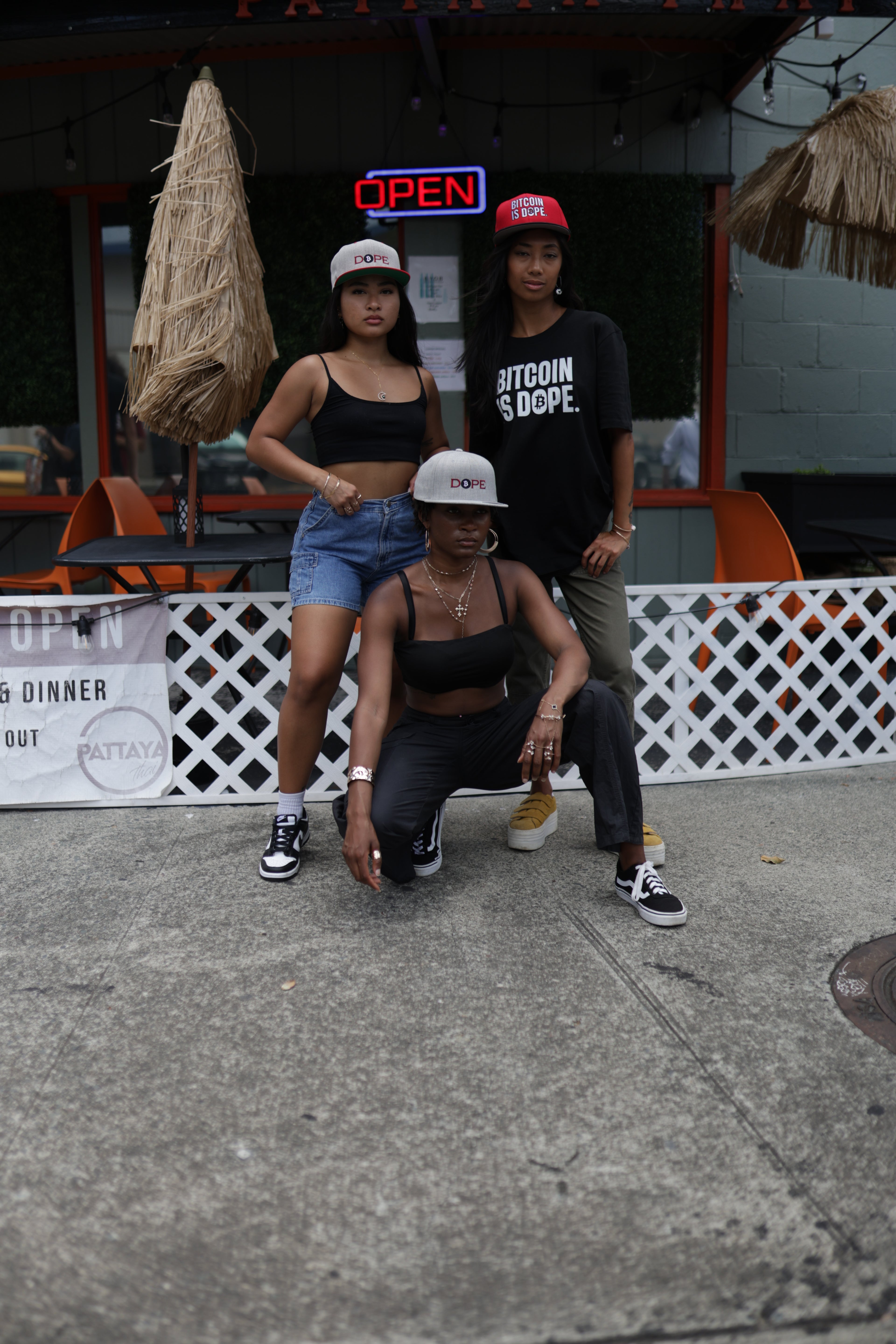 Bitcoin Is Dope D₿pe Genesis Snapback Hat Heathers + Red Edition