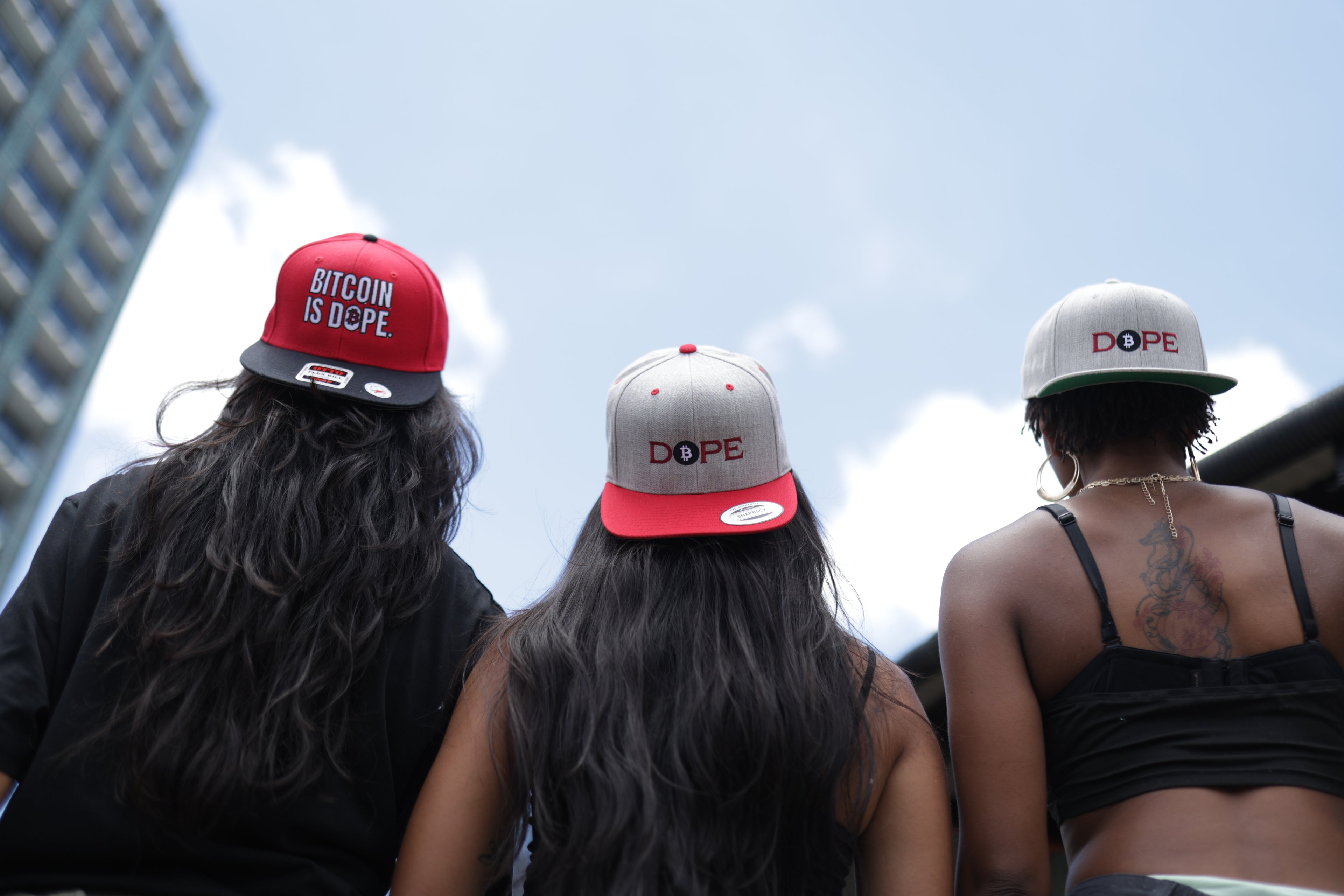 Bitcoin Is Dope D₿pe Genesis Snapback Hat Heathers + Red Edition
