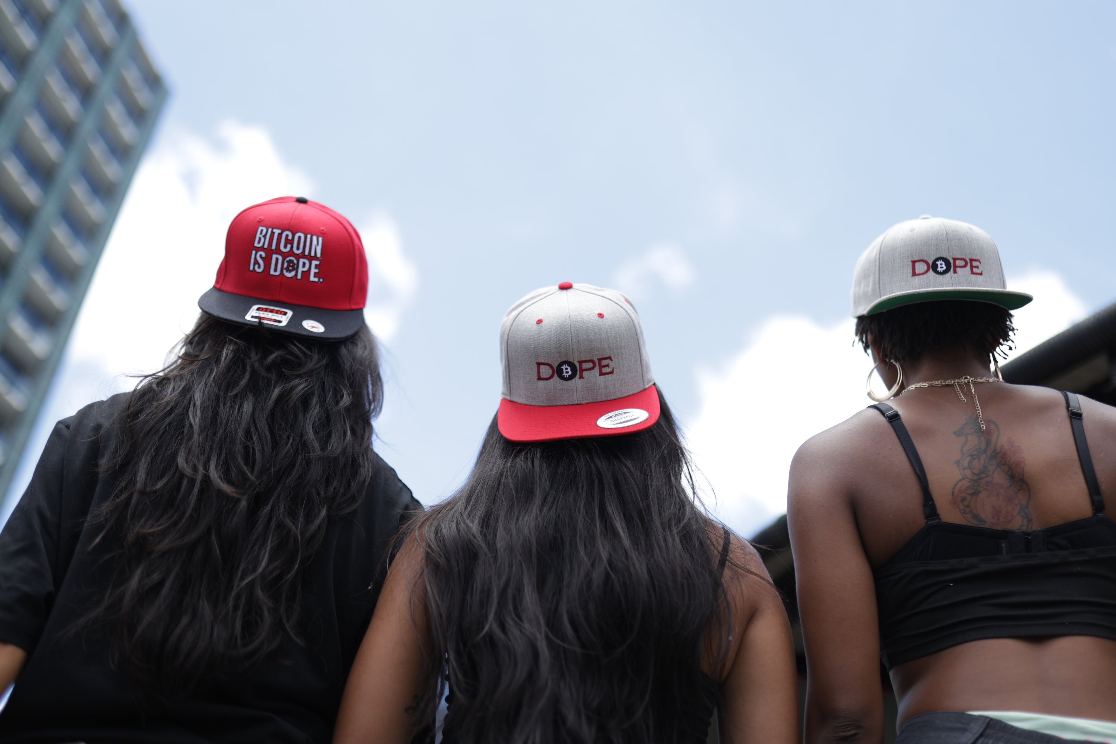 Bitcoin Is Dope D₿pe Genesis Snapback Hat Heathers + Red Edition