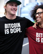 Bitcoin is Dope Genesis Dr₿p Premium Tee Shirt Bitcoin Freedom Black Edition 100% cotton