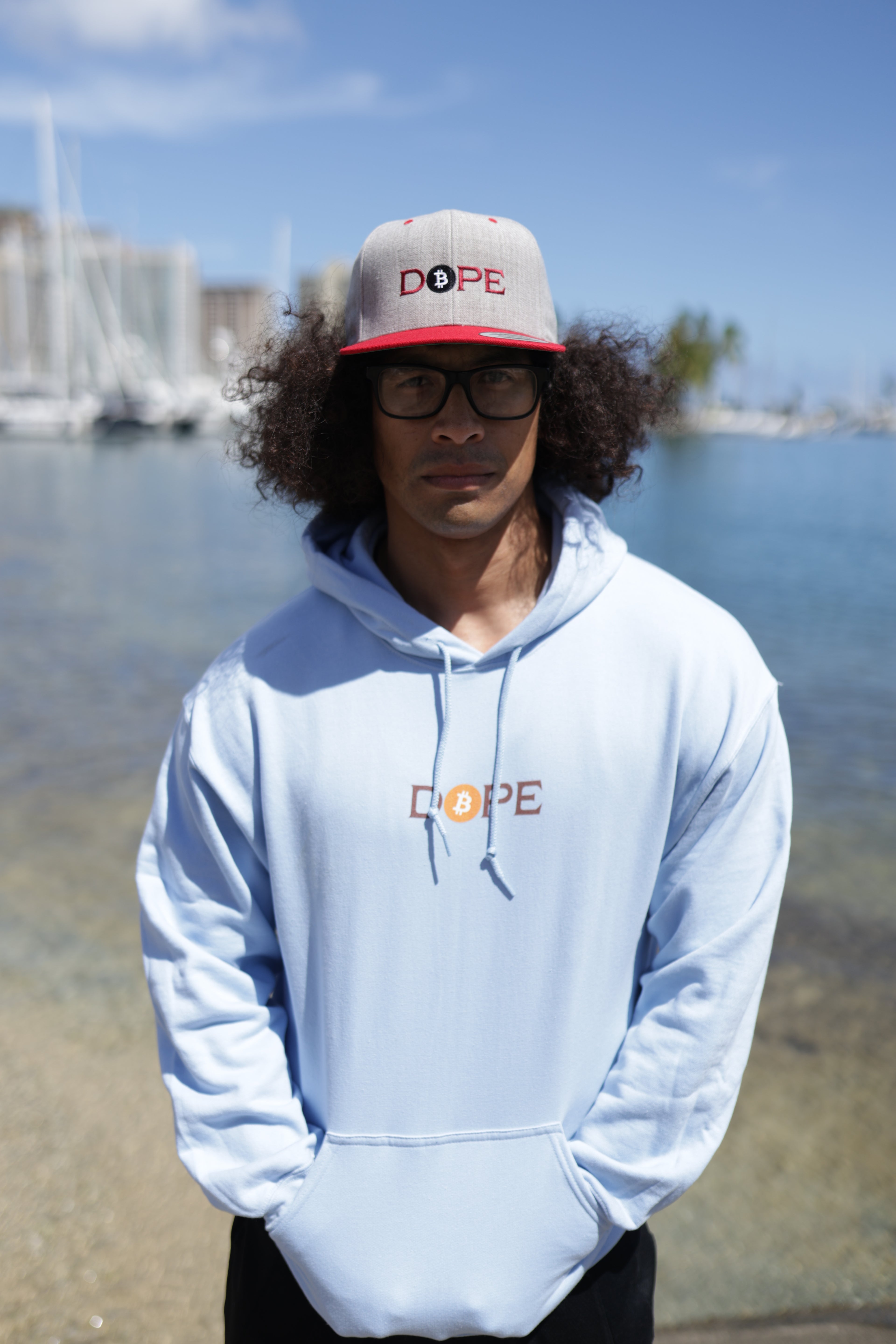 Bitcoin Is Dope D₿pe Genesis Snapback Hat Heathers + Red Edition