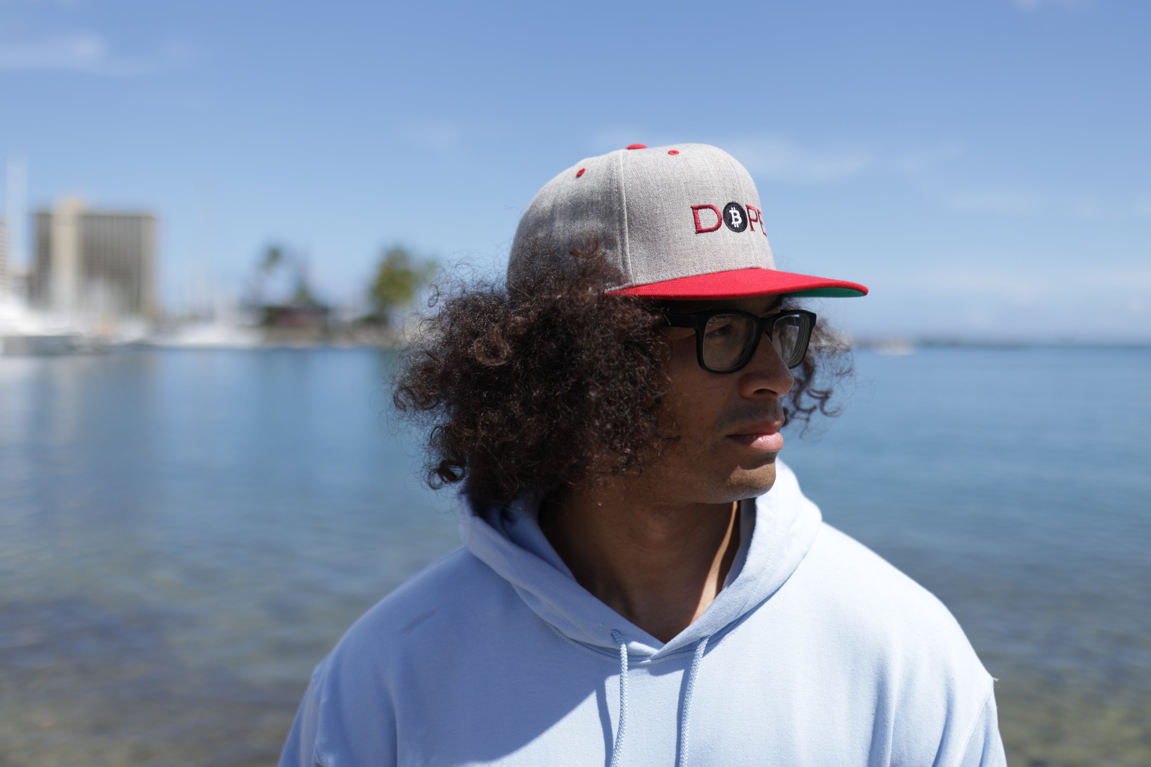 Bitcoin Is Dope D₿pe Genesis Snapback Hat Heathers + Red Edition
