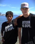 Bitcoin is Dope Genesis Dr₿p Premium Tee Shirt Bitcoin Freedom Black Edition 100% cotton
