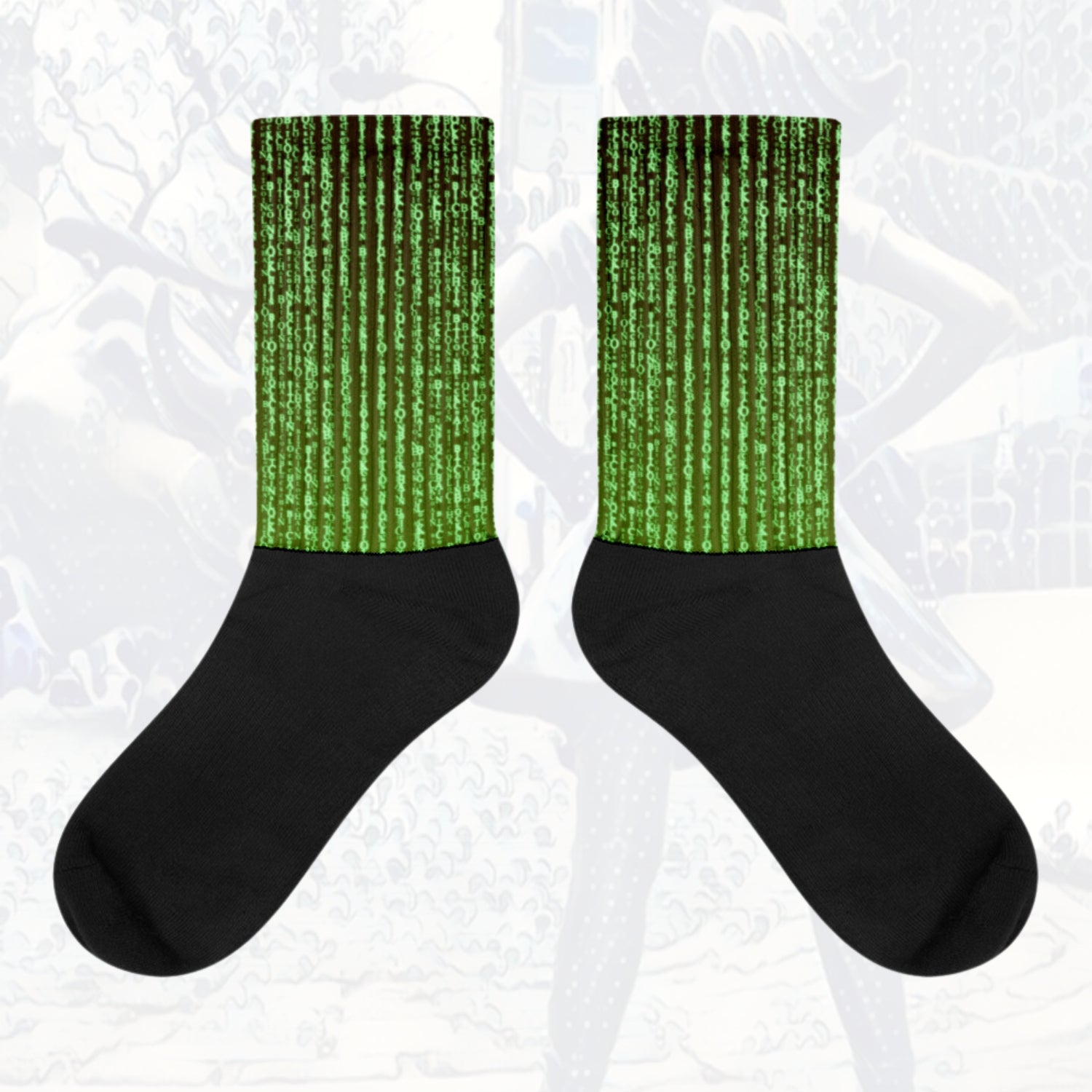 Bitcoin Is Dope Bitcoin Matrix Socks