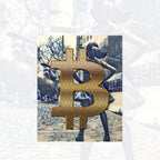Bitcoin is Dope ₿ullish & Fearless Ukiyoe Fine Art Metal Print