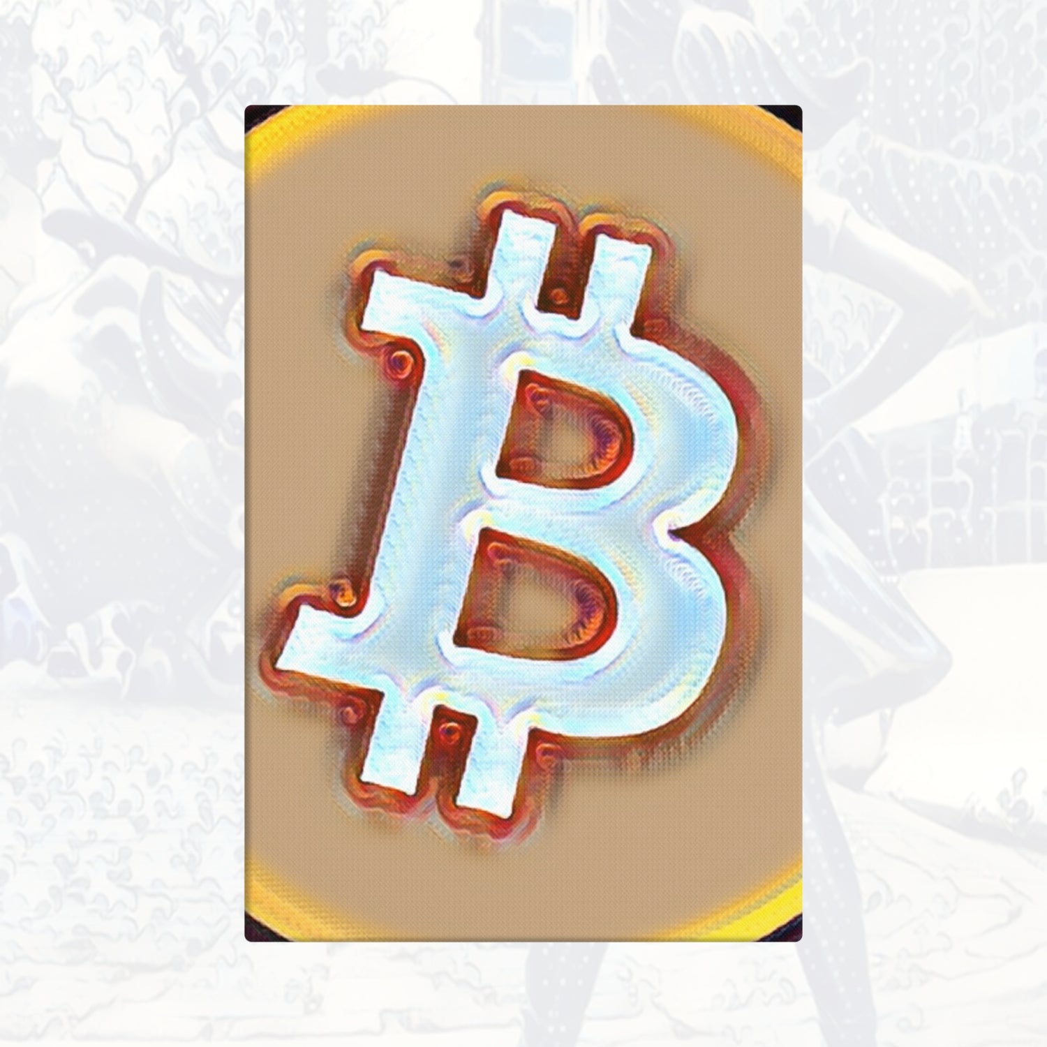 Bitcoin Is Dope Fine Art Bitcoin ₿ Pop #3 on Canvas