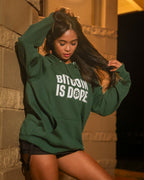 BITCOIN IS DOPE Premium Hoodie - FREED₿M Green Edition - Bitcoin Is Dope