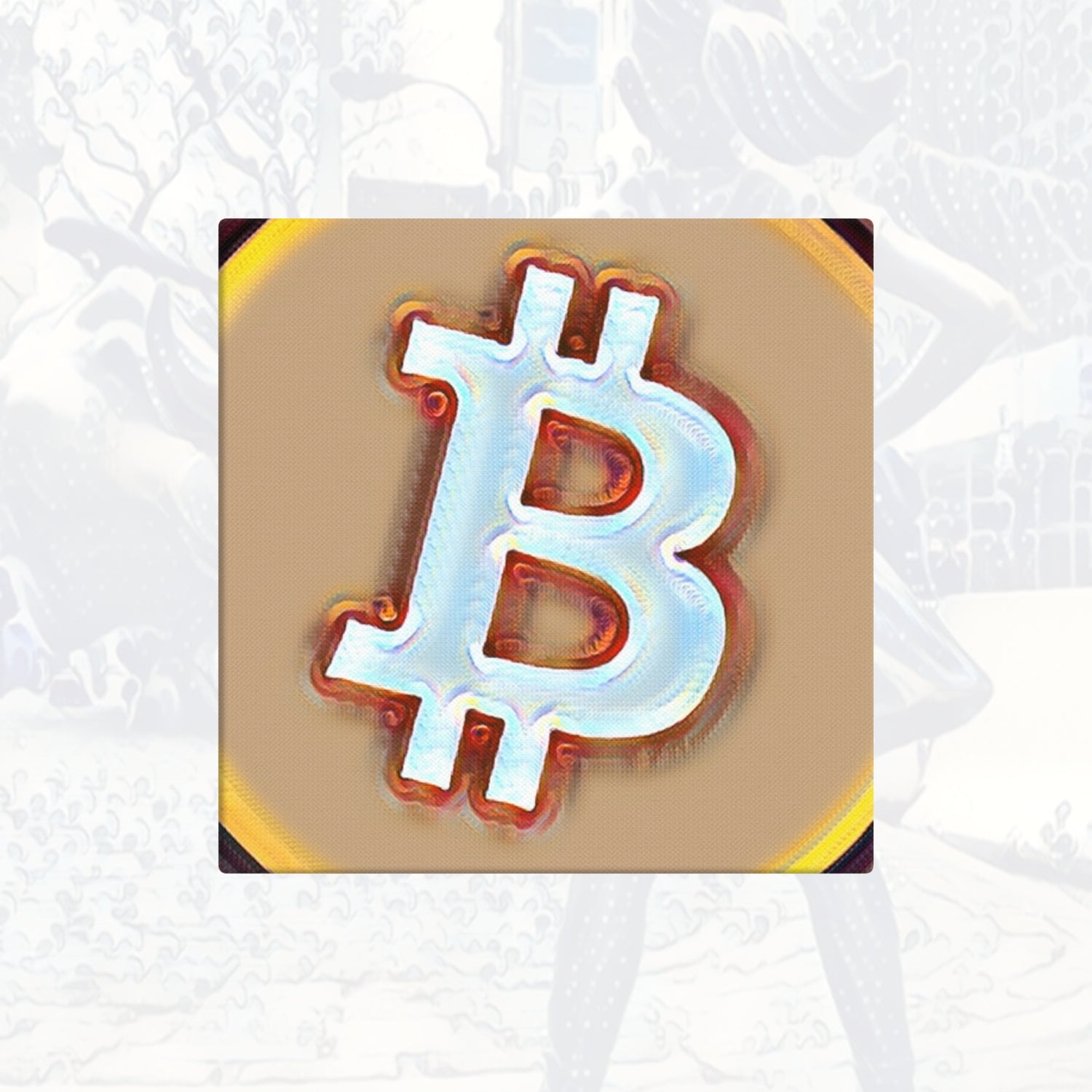 Bitcoin Is Dope Fine Art Bitcoin ₿ Pop #3 on Canvas