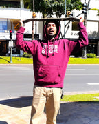 BITCOIN IS DOPE Premium Hoodie - FREED₿M Burgundy Edition - Bitcoin Is Dope