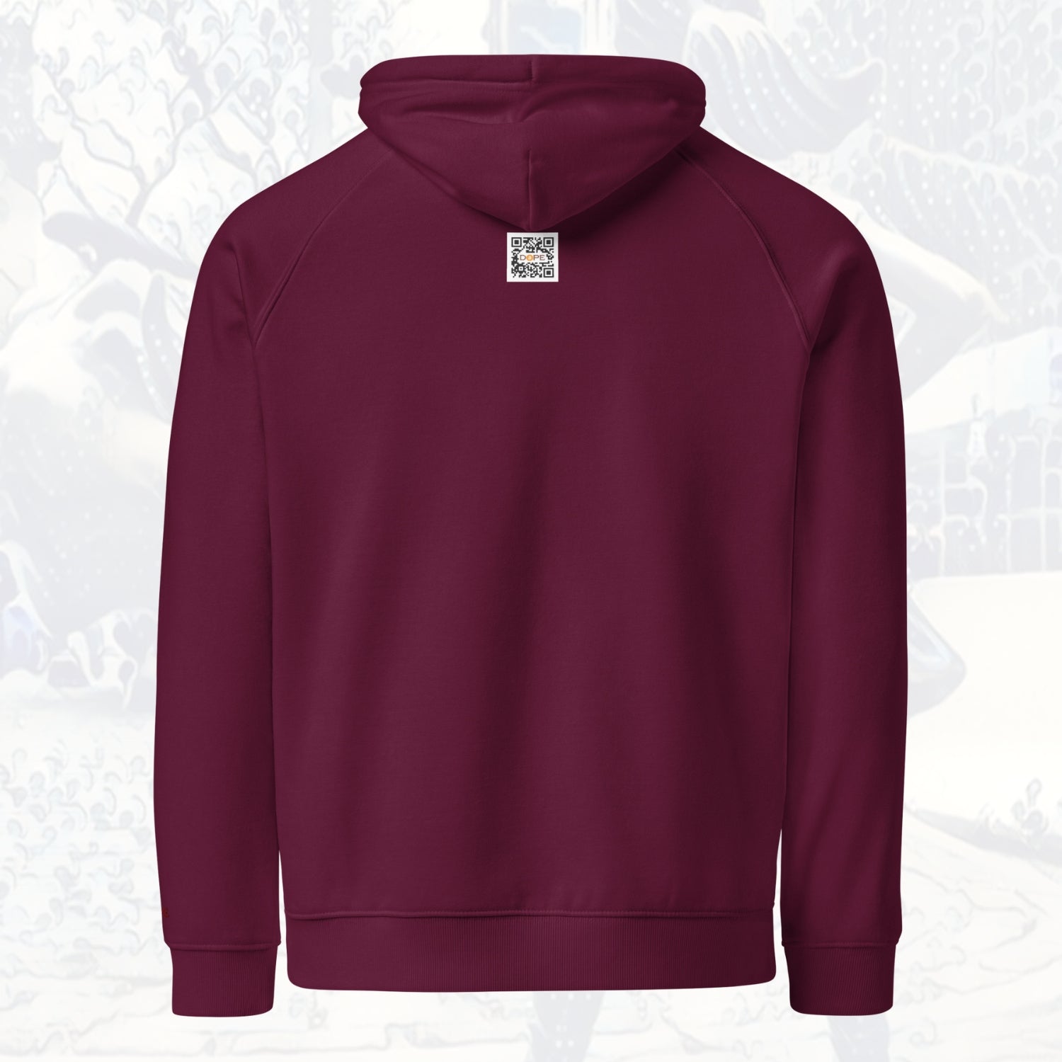 Bitcoin Is Dope Genesis HODLers Premium Hoodie Burgundy Edition