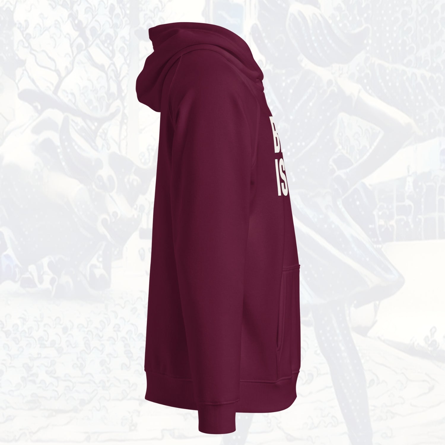 Bitcoin Is Dope Genesis HODLers Premium Hoodie Burgundy Edition