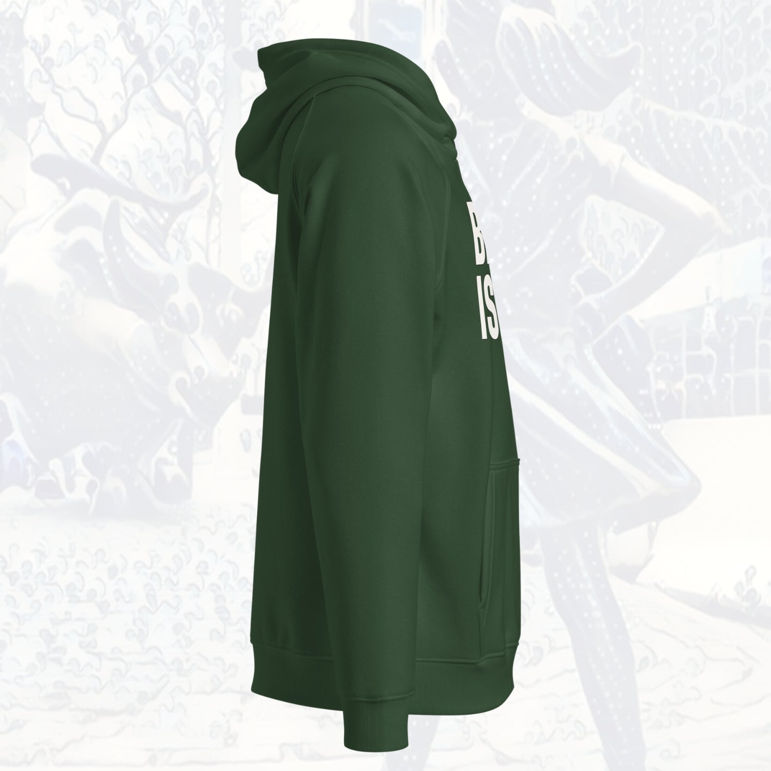 Bitcoin Is Dope Genesis HODLers Premium Hoodie Bitcoin Freedom Green Edition