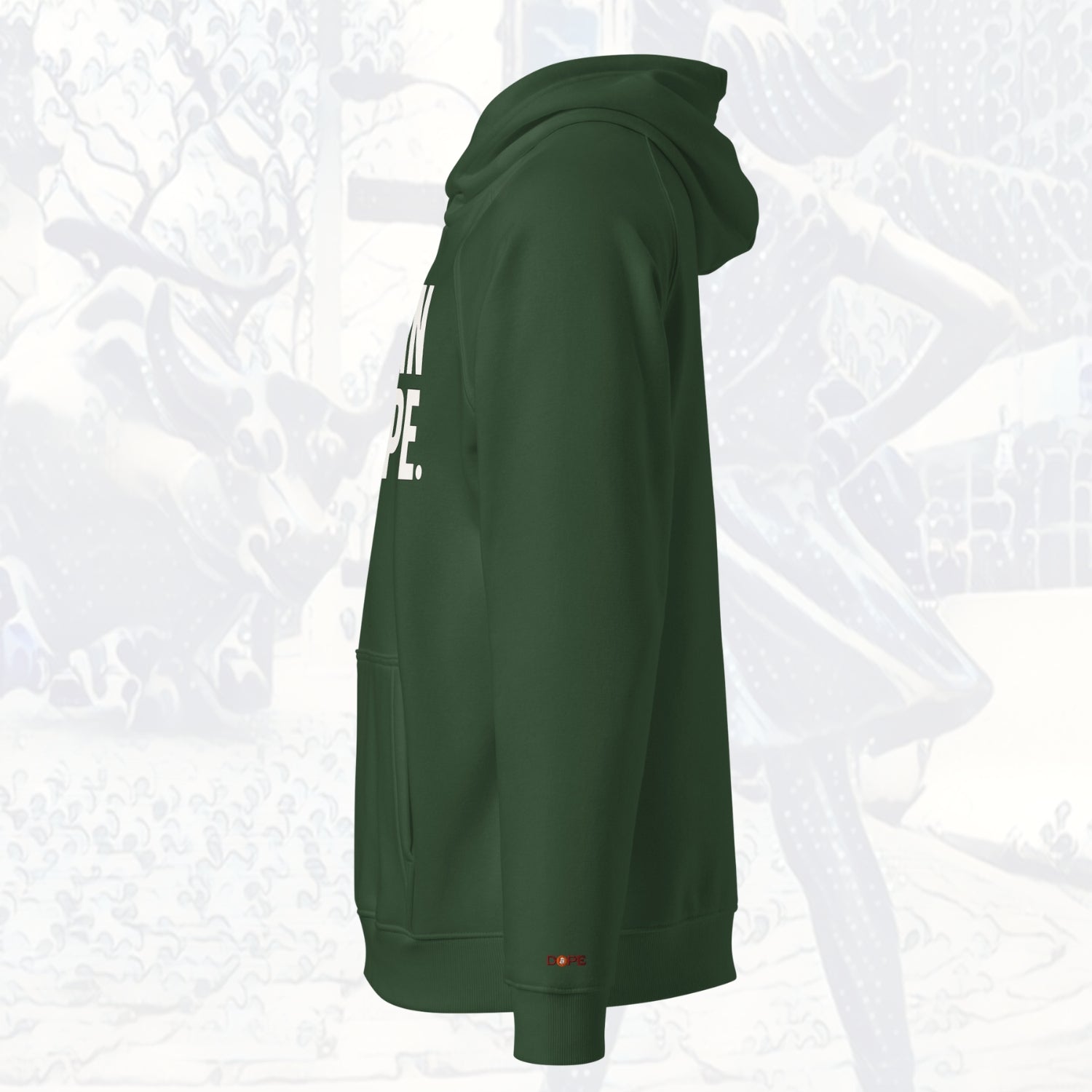 Bitcoin Is Dope Genesis HODLers Premium Hoodie Bitcoin Freedom Green Edition