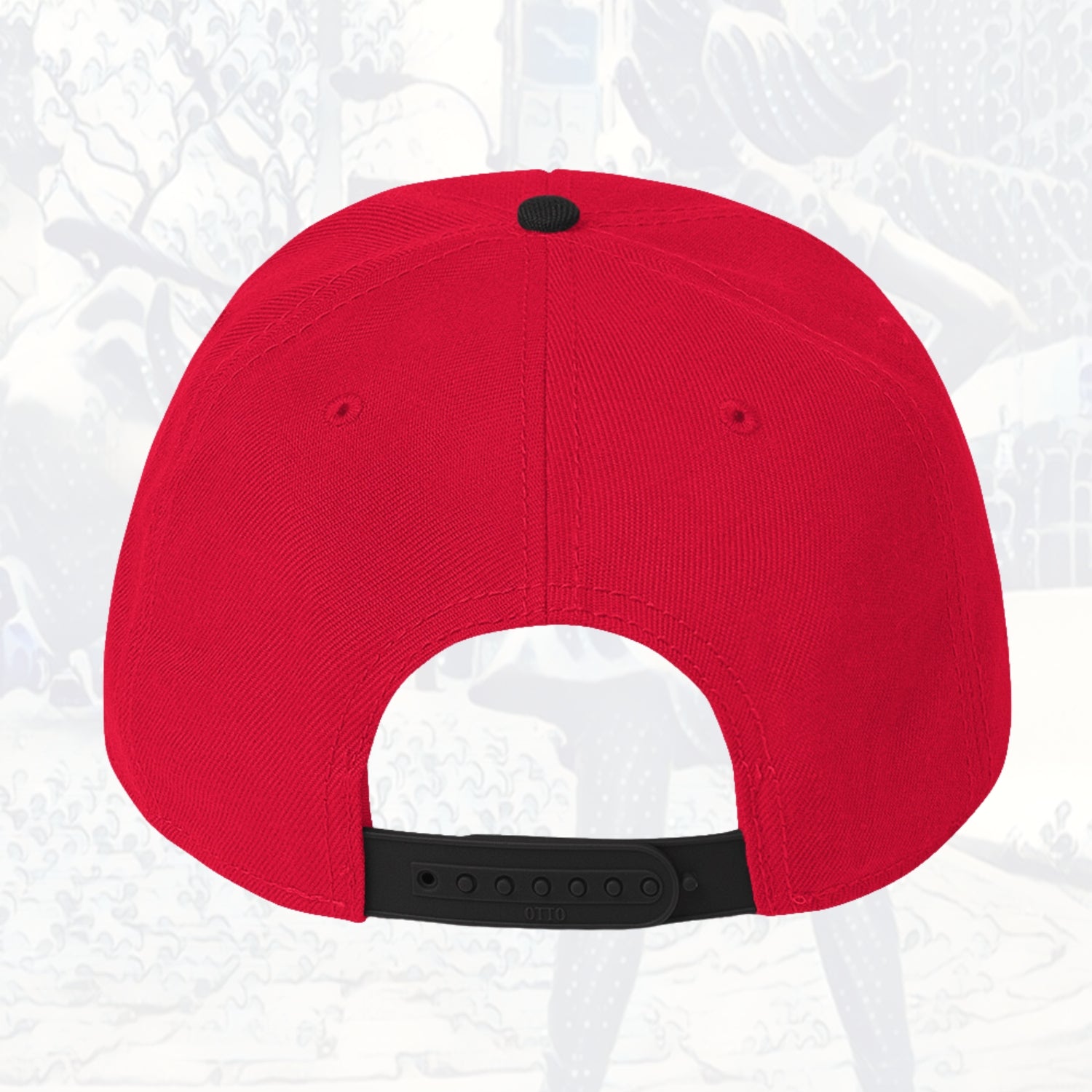Bitcoin Is Dope Genesis Snapback Hat Red + Black Edition