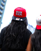 Bitcoin Is Dope Genesis Snapback Hat Red + Black Edition - Bitcoin Is Dope
