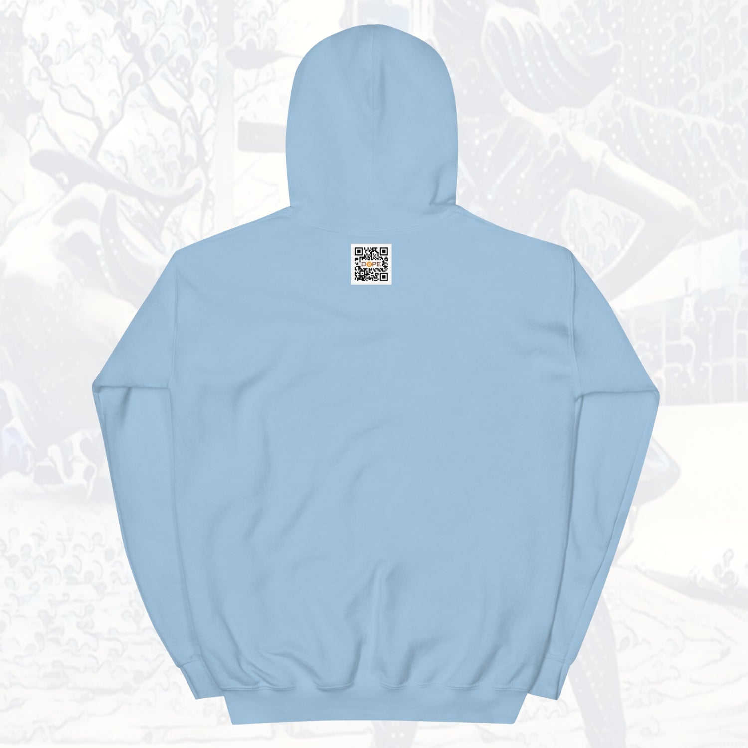 Bitcoin is Dope Genesis D₿PE Hoodie Light Blue Edition