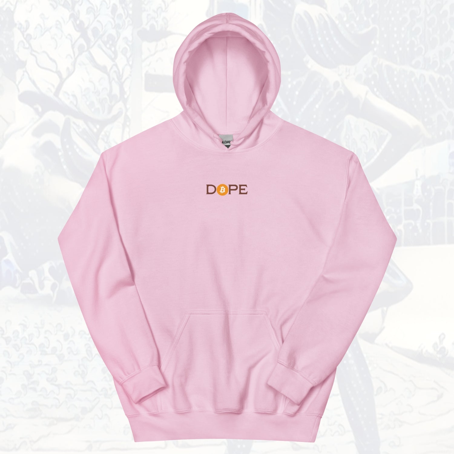 Bitcoin Is Dope D₿pe Genesis Hoodie Light Pink Edition