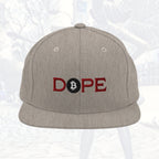 Bitcoin Is Dope D₿pe Genesis Snapback Hat All Heathers Edition
