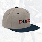 Bitcoin Is Dope D₿pe Genesis Snapback Hat Heathers + Navy Edition