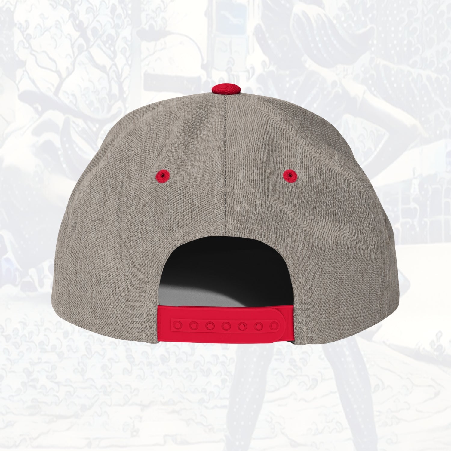 Bitcoin Is Dope D₿pe Genesis Snapback Hat Heathers + Red Edition