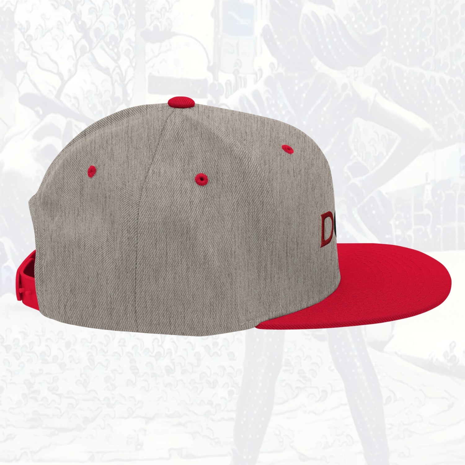 Bitcoin Is Dope D₿pe Genesis Snapback Hat Heathers + Red Edition