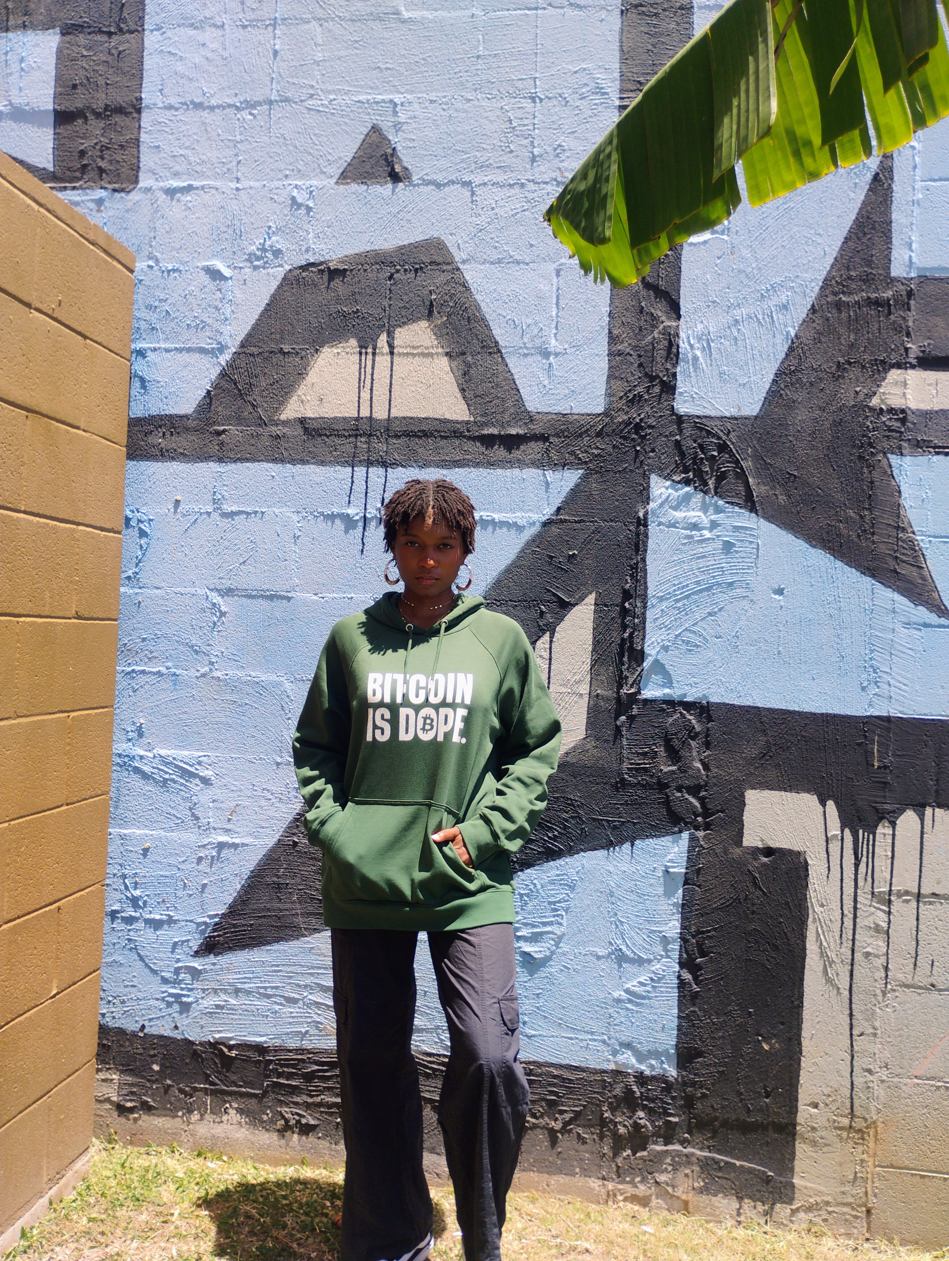 Bitcoin Is Dope Genesis HODLers Premium Hoodie Bitcoin Freedom Green Edition