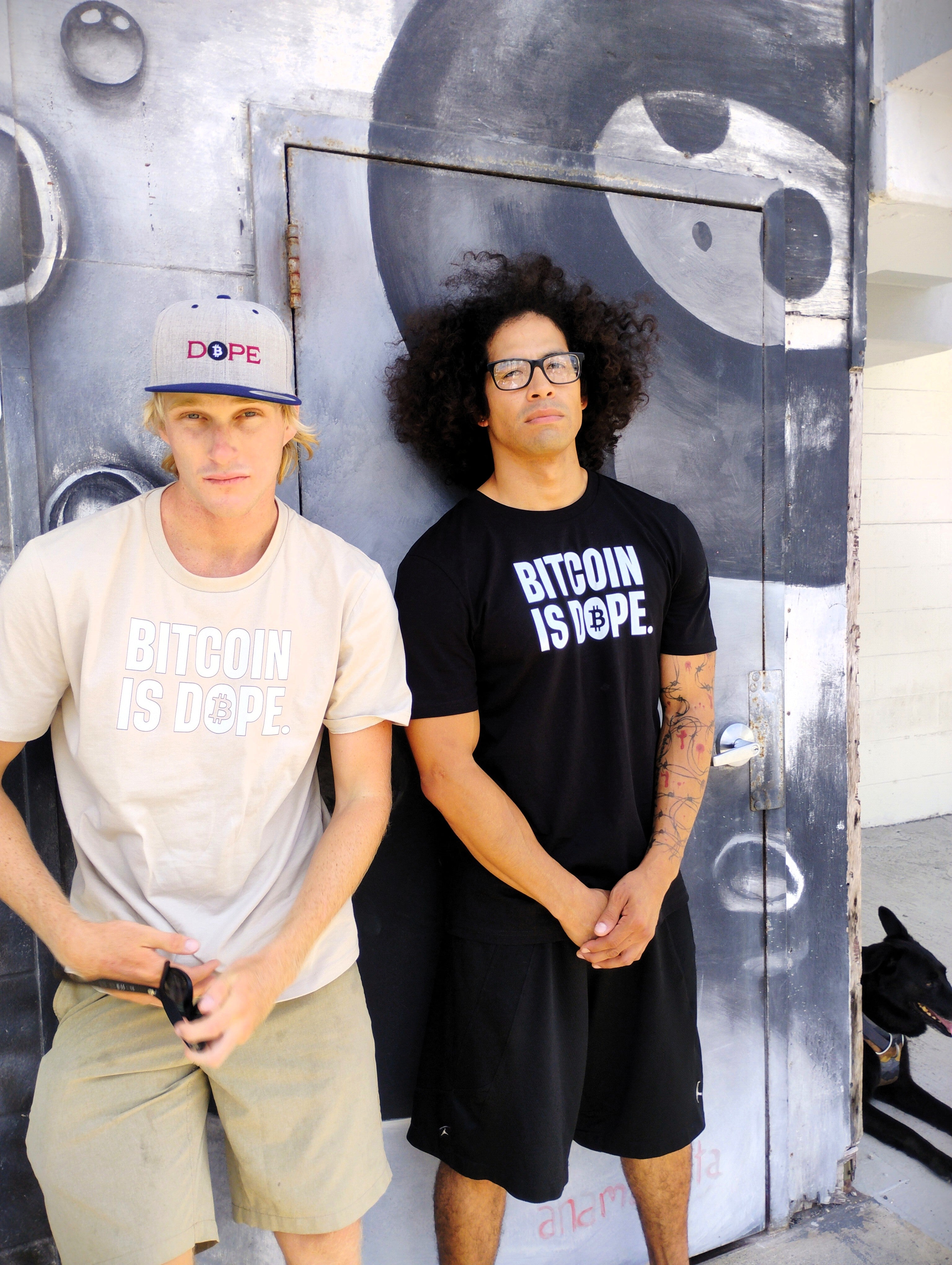 Bitcoin is Dope Genesis Dr₿p Premium Tee Shirt Bitcoin Freedom Beige Sand Edition 100% cotton