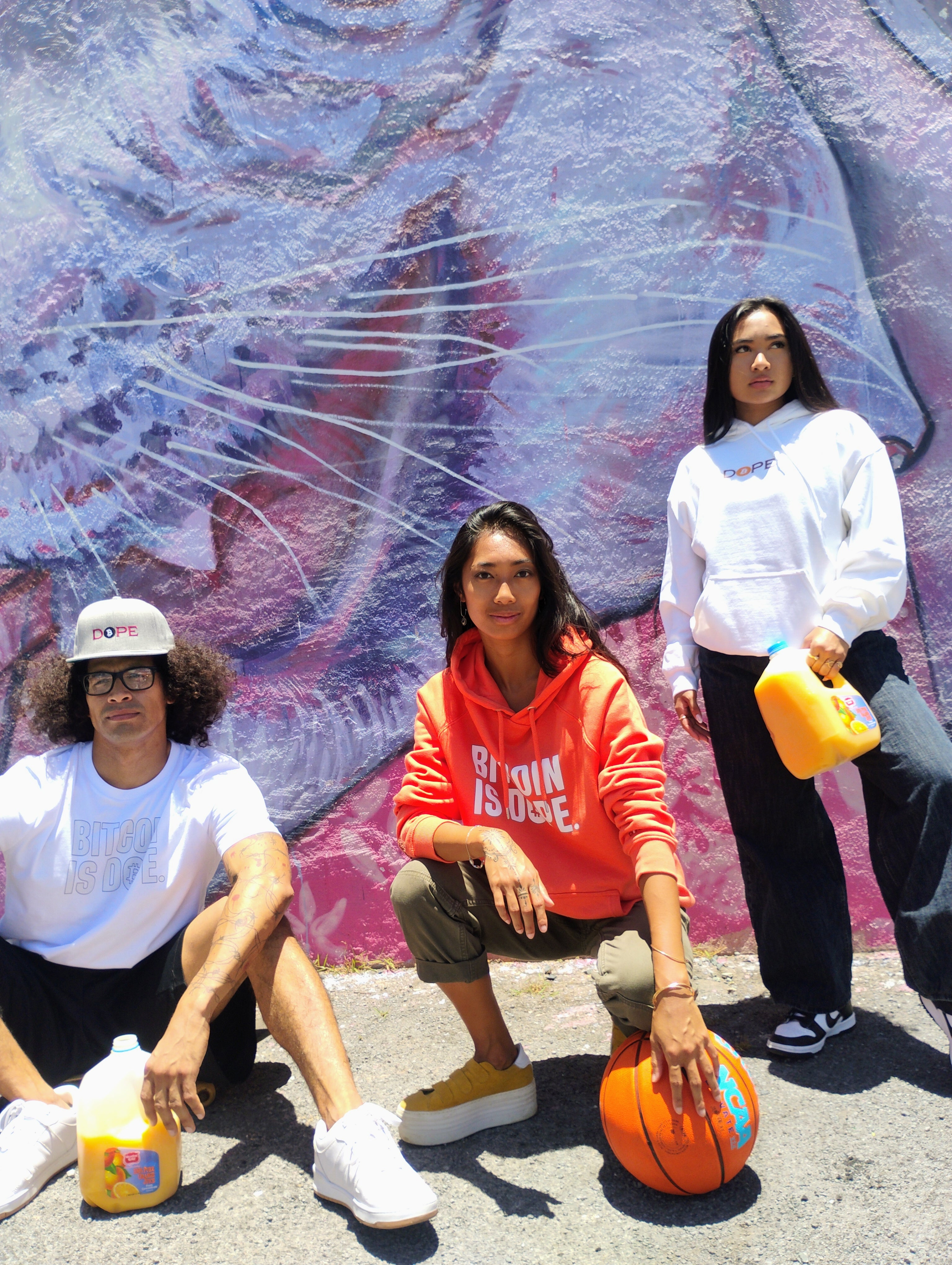 Bitcoin Is Dope D₿pe Genesis Hoodie White Edition