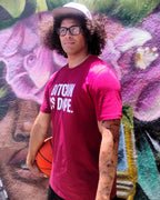 Bitcoin is Dope Genesis Dr₿p Premium Tee Shirt Bitcoin Freedom Burgundy Edition 100% cotton