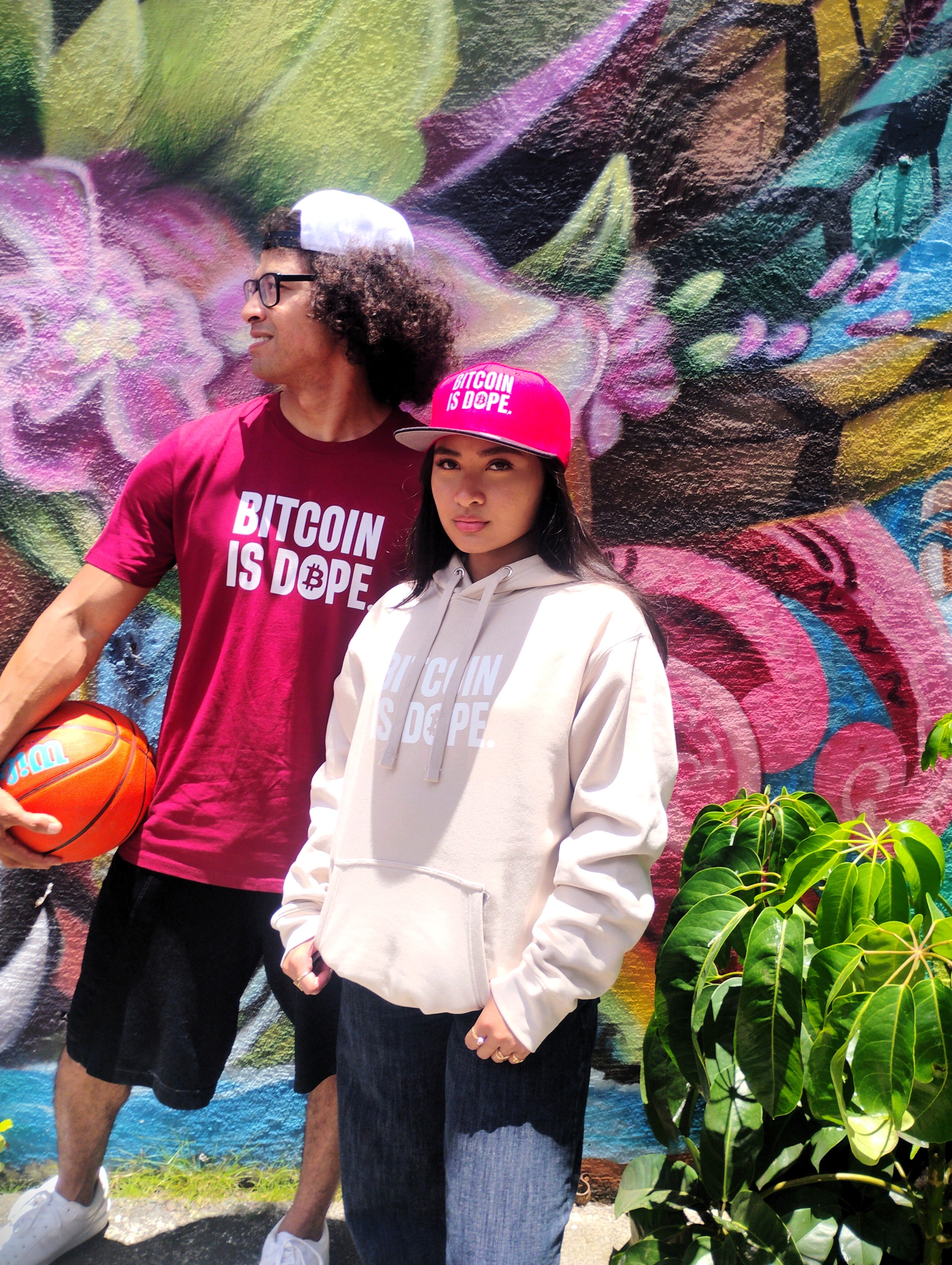 Bitcoin is Dope Genesis Dr₿p Premium Tee Shirt Bitcoin Freedom Burgundy Edition 100% cotton
